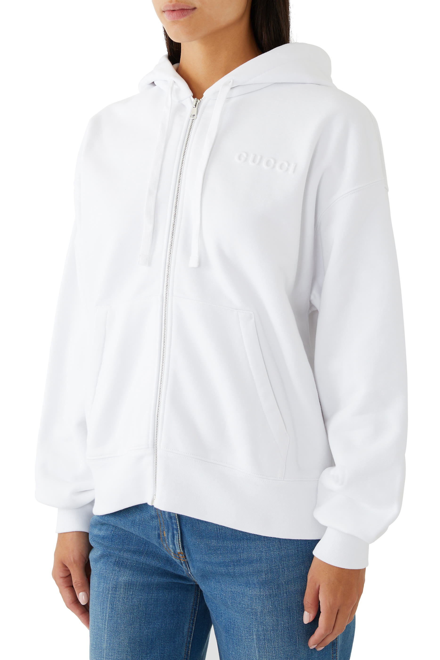 جاكيت بسحاب قطن جيرسيه بارز