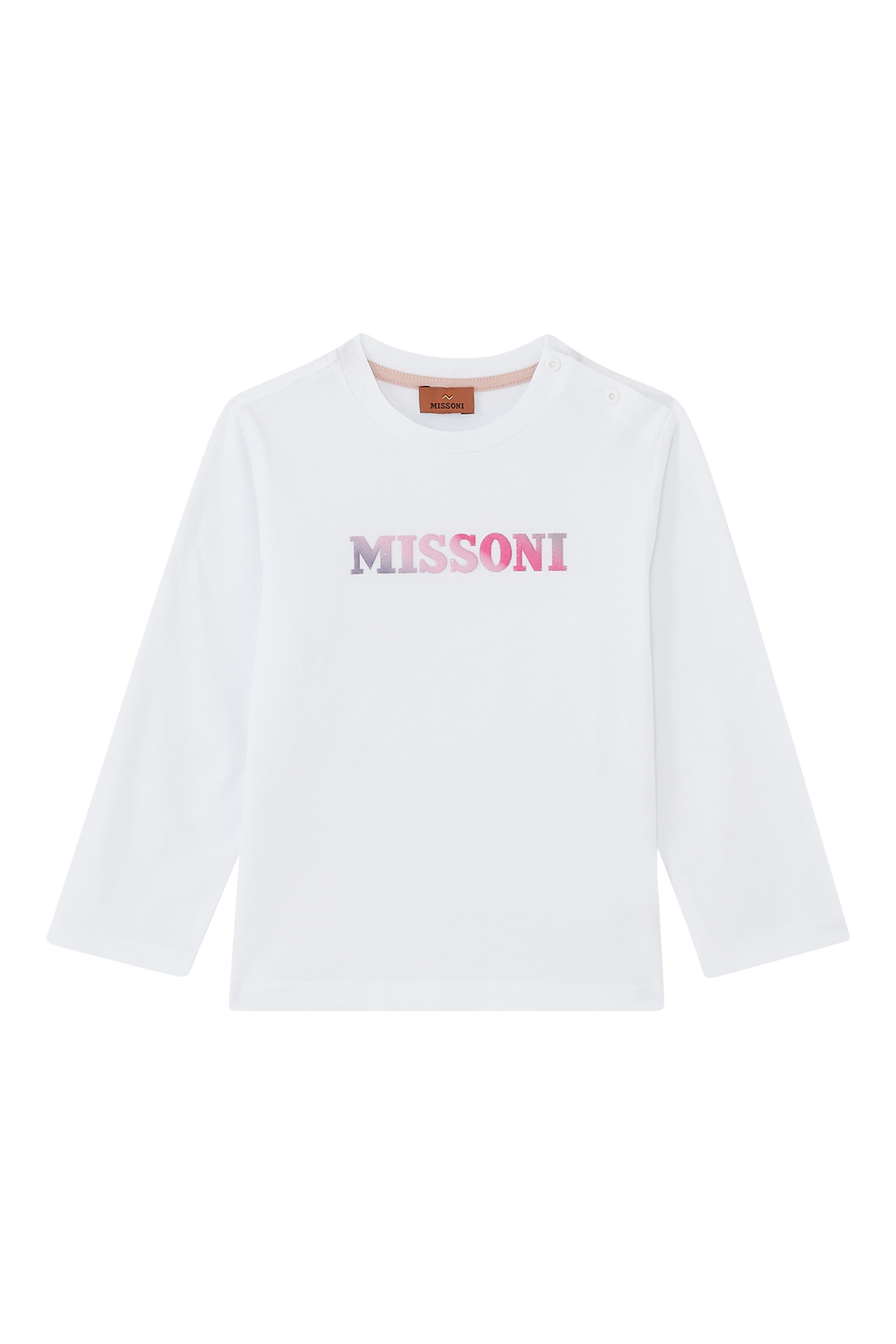 تيشيرت بطبعة شعار الماركة للأطفال