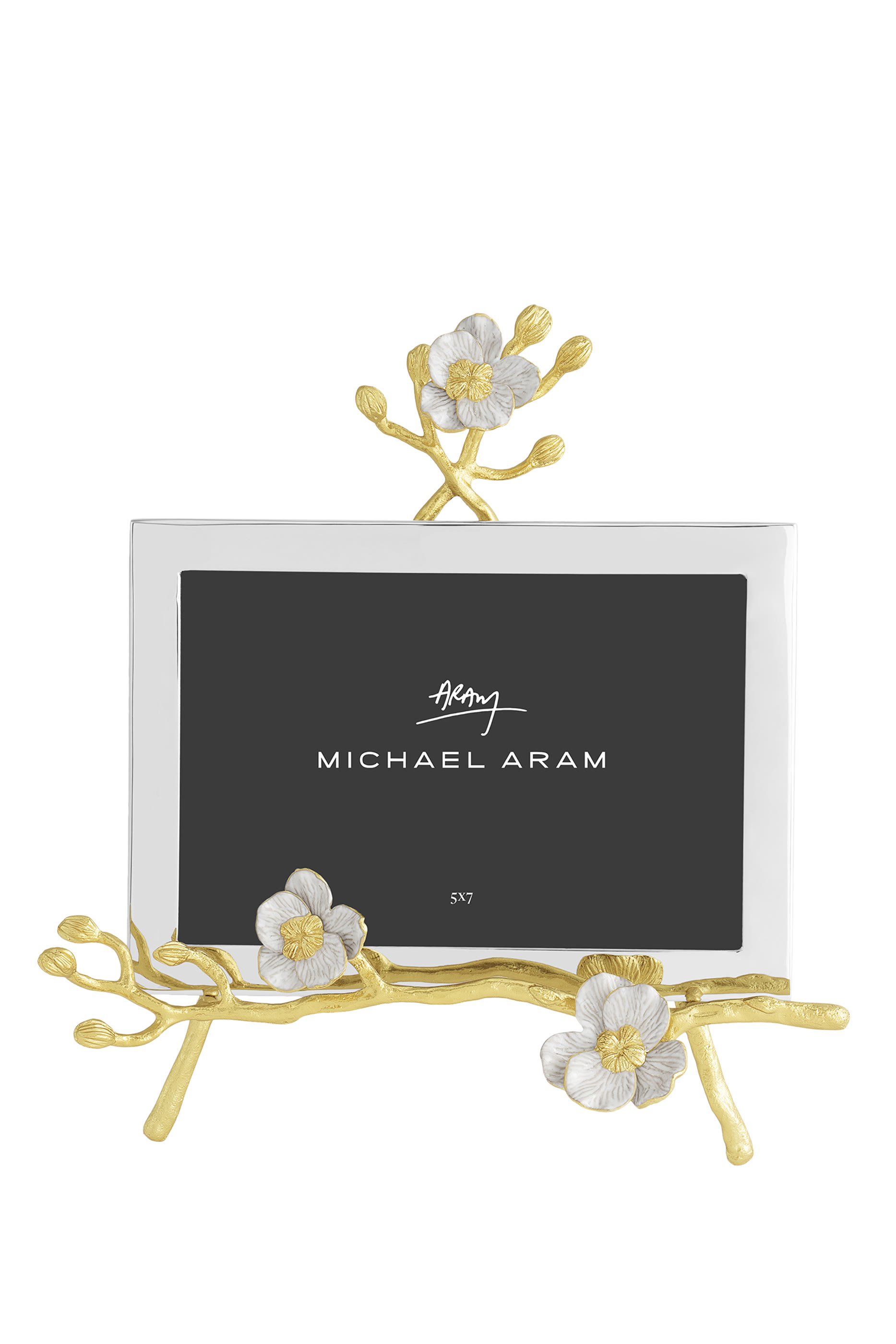 إطار صور بقاعدة بتصميم زهرة الاوركيد