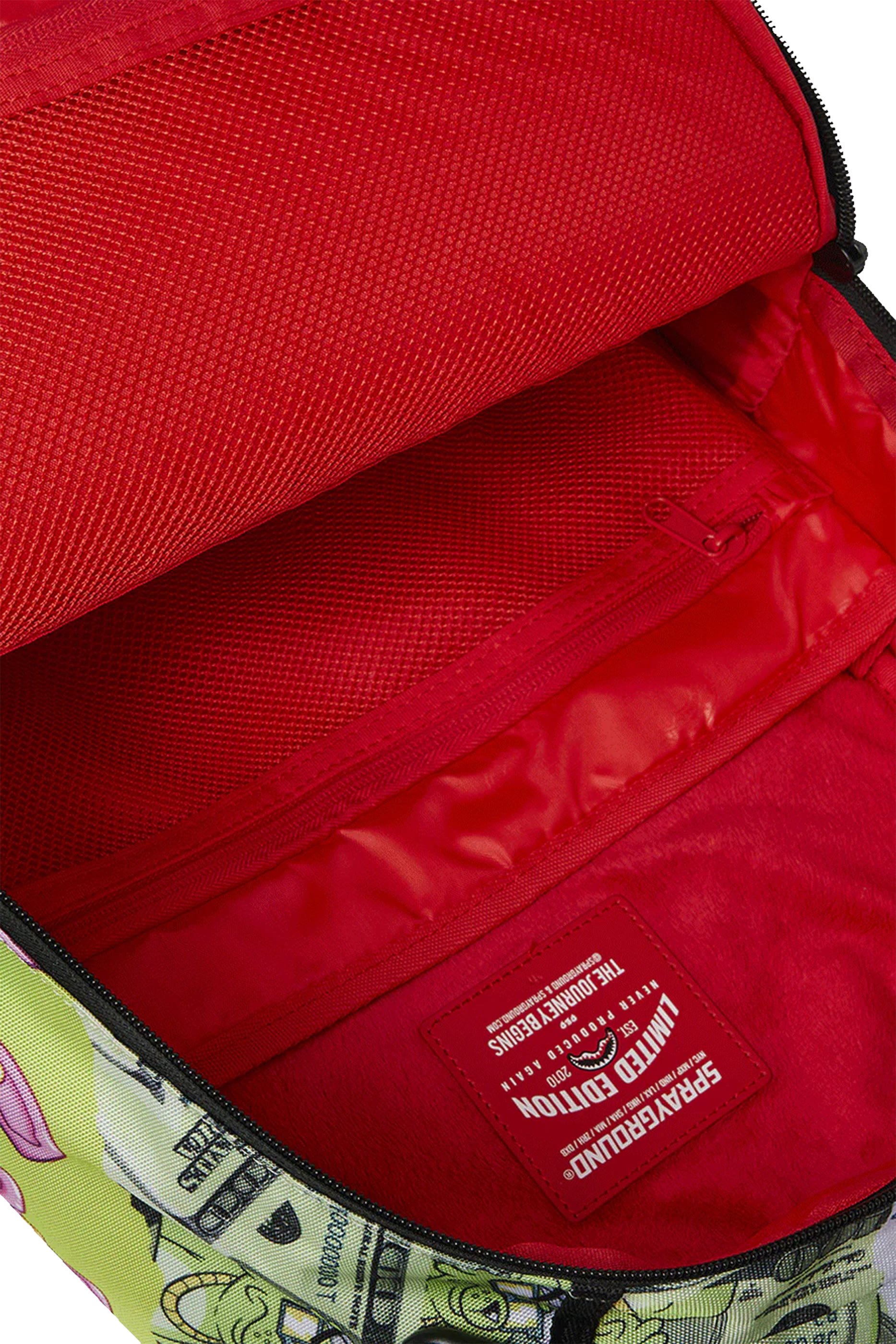 حقيبة ظهر بتصميم جامعي بطبعة عملات ورقية وشعار بيور غولد للأطفال