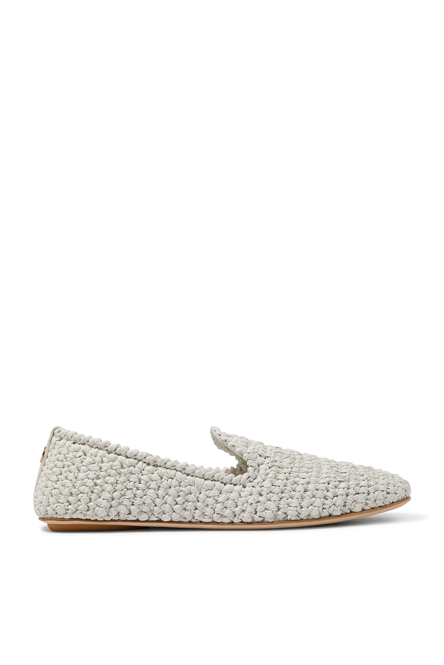 حذاء سهل الارتداء منسوج جلد