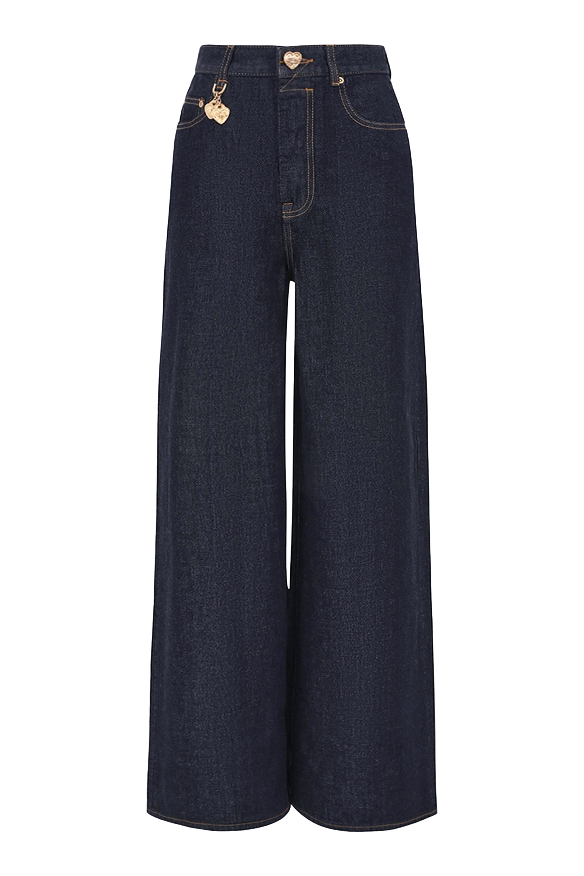 بنطال جينز كراش بقصة ساق مستقيمة