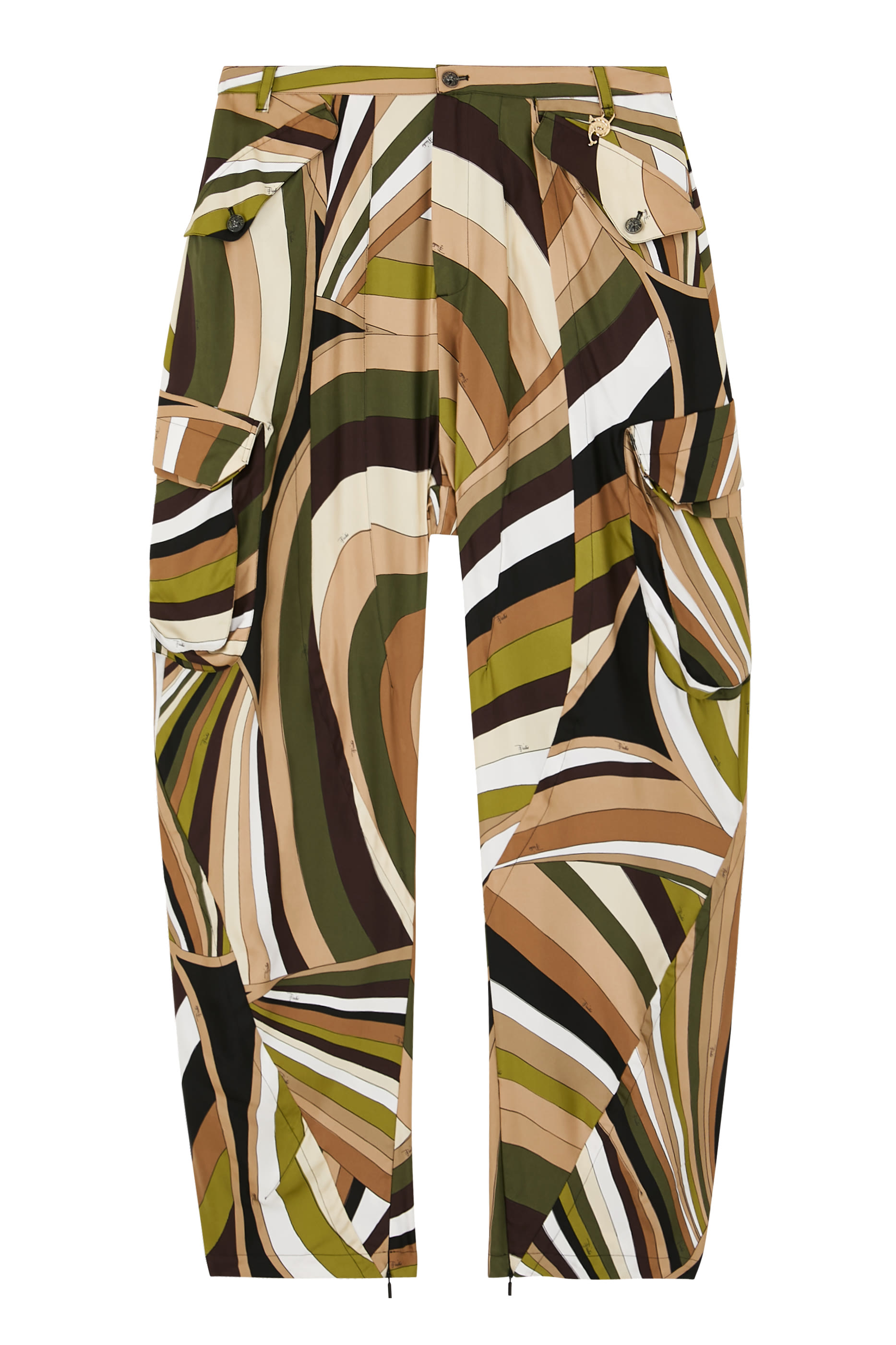 بنطال كارغو بطبعة إيرايد