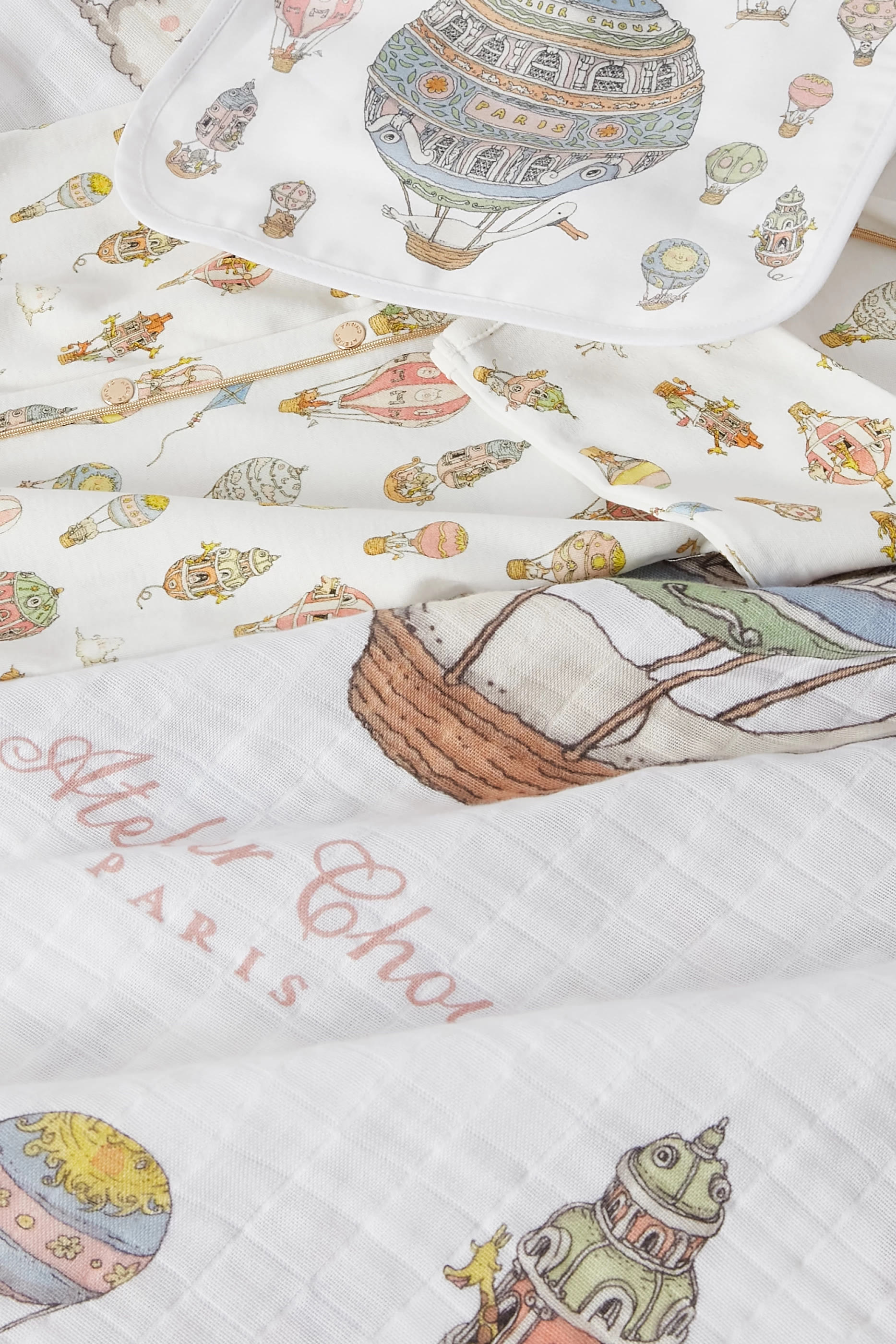 طقم هوت إير بالونز قطن عضوي للأطفال