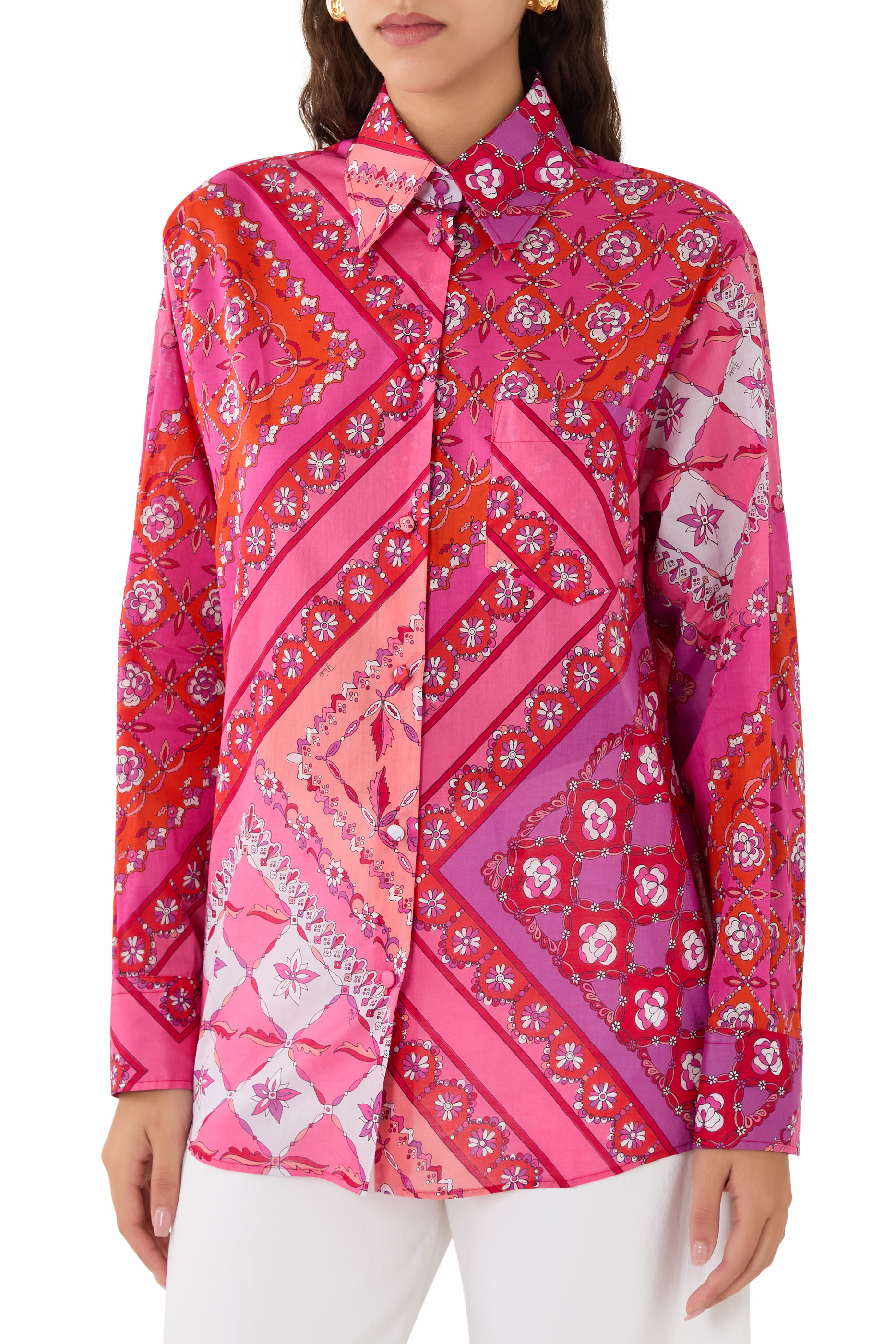 قميص موسلين قطن