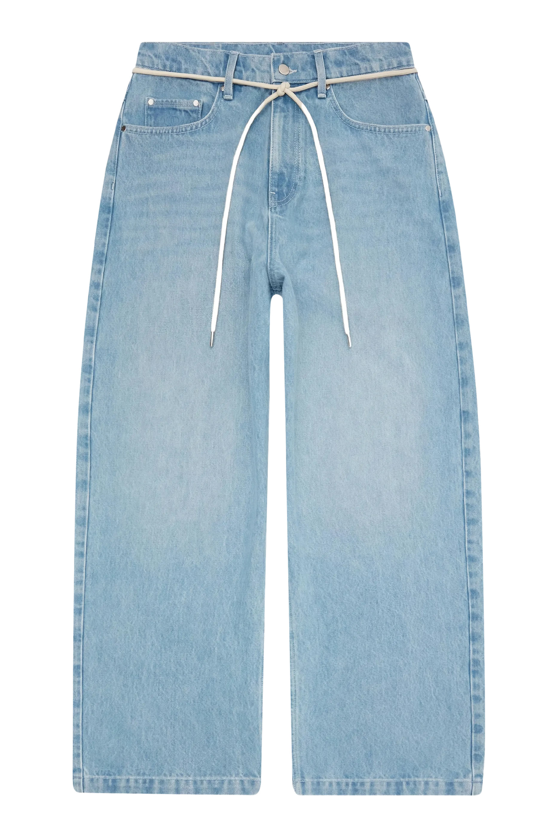 بنطال جينز بقصة ساق واسعة دنيم