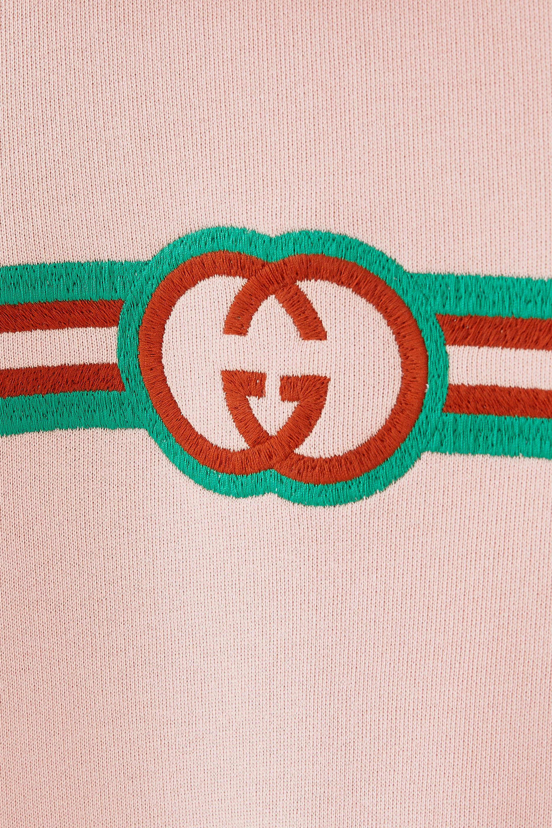 فستان جرسيه للأطفال بطبعات حرفي شعار الماركة بتصميم متداخل