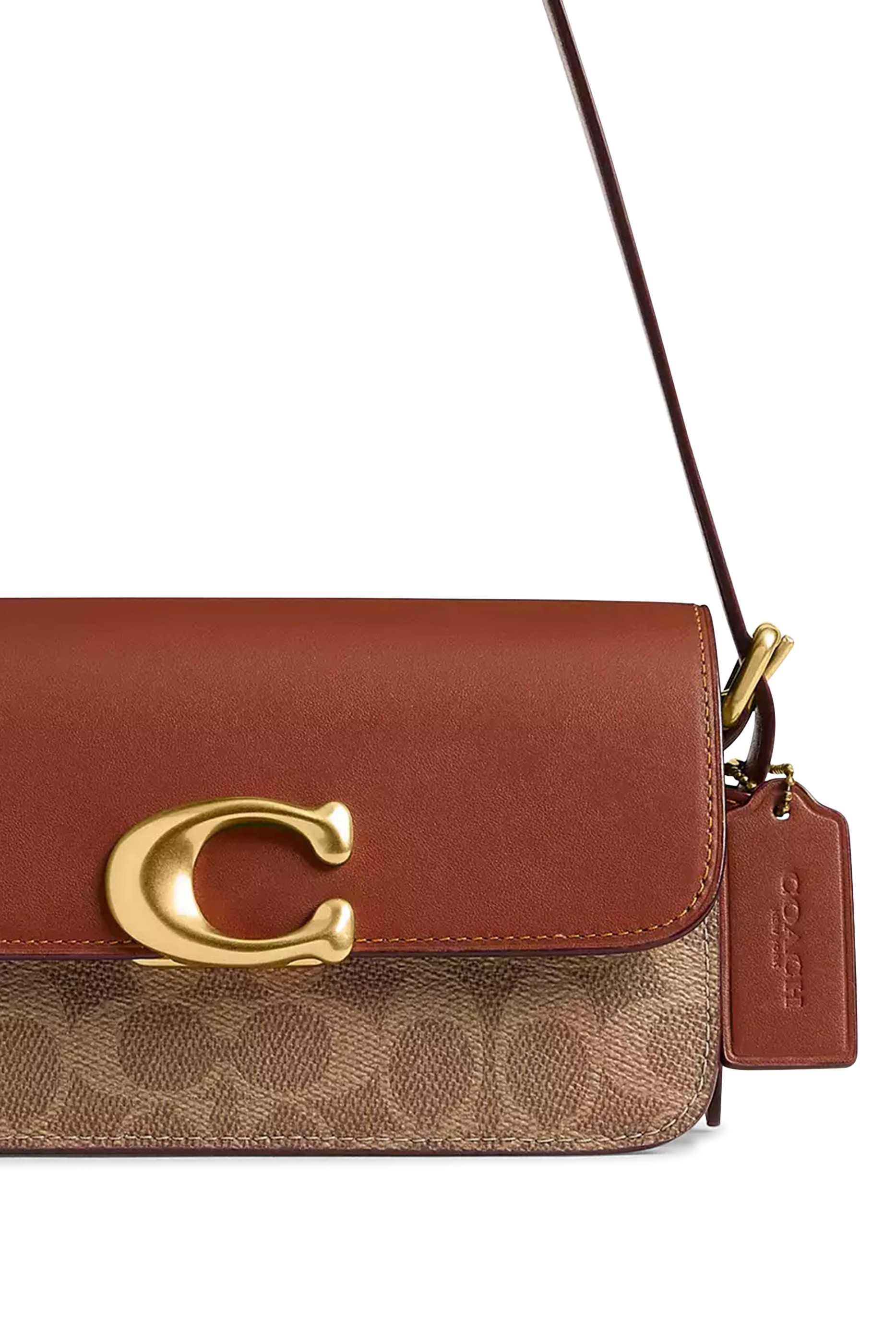 حقيبة كتف زوي قنب بشعار الماركة