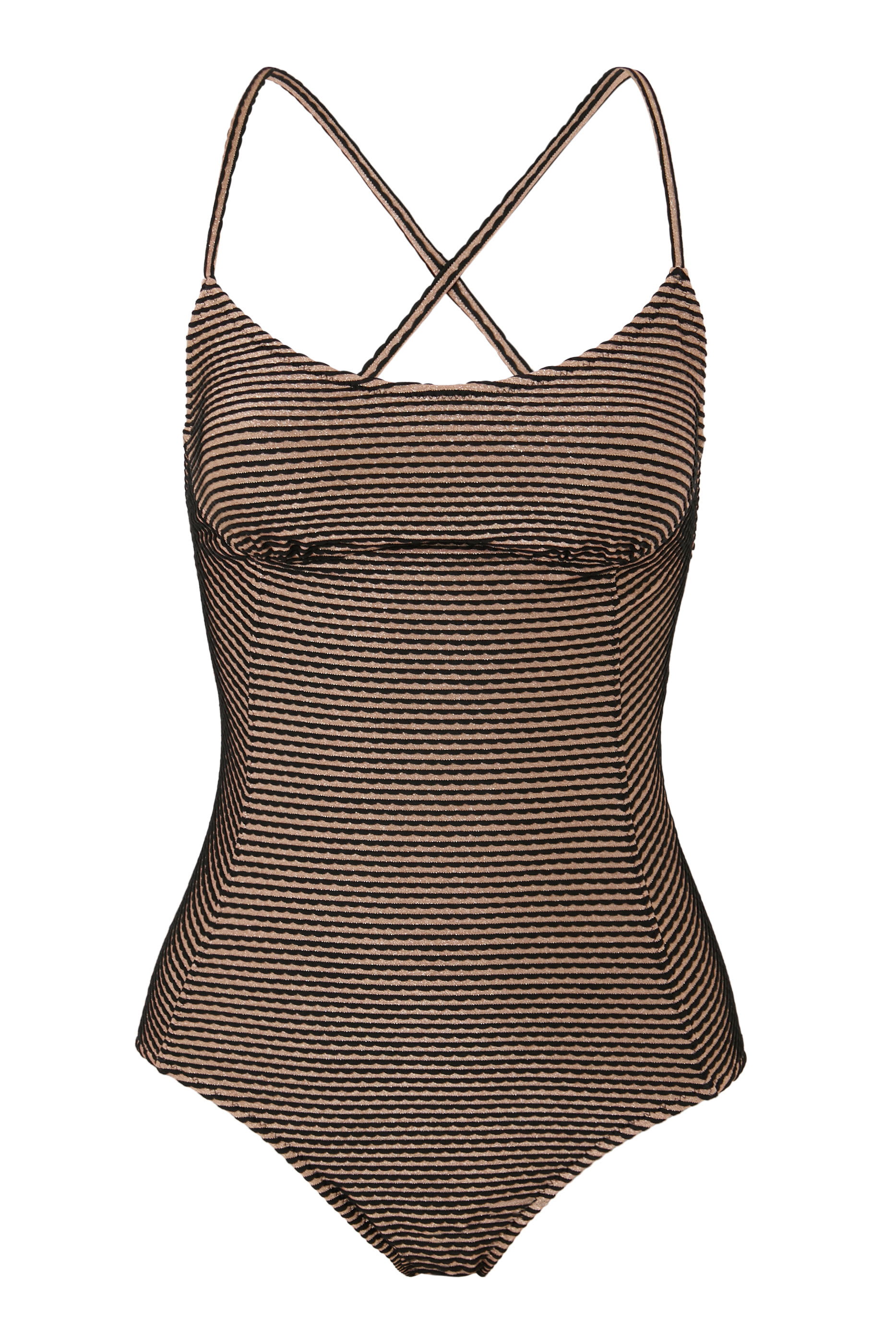 بدلة سباحة مايوه بوزيتانو بحواف صدفية