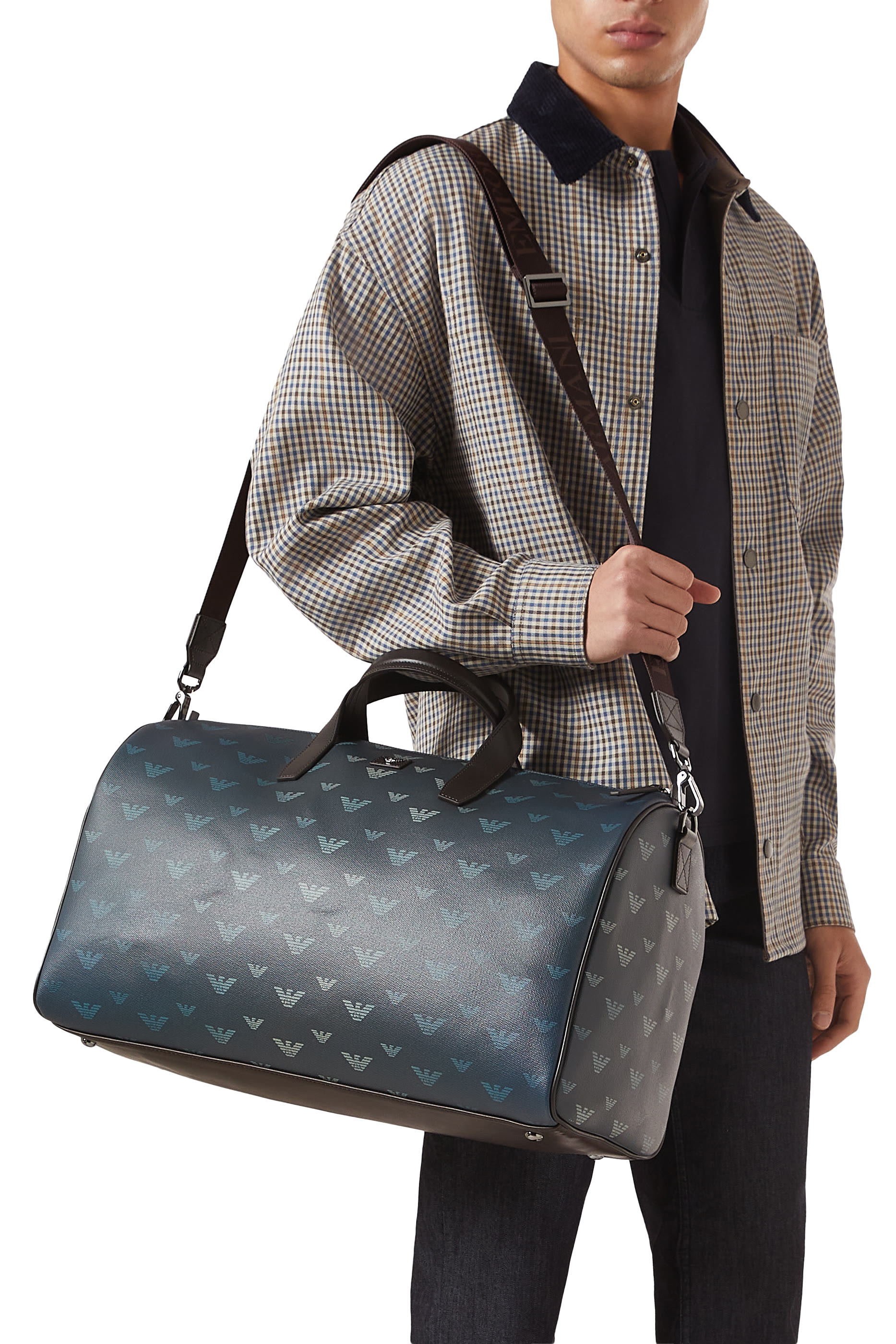 حقيبة بوليتو قماش قنب مغلف