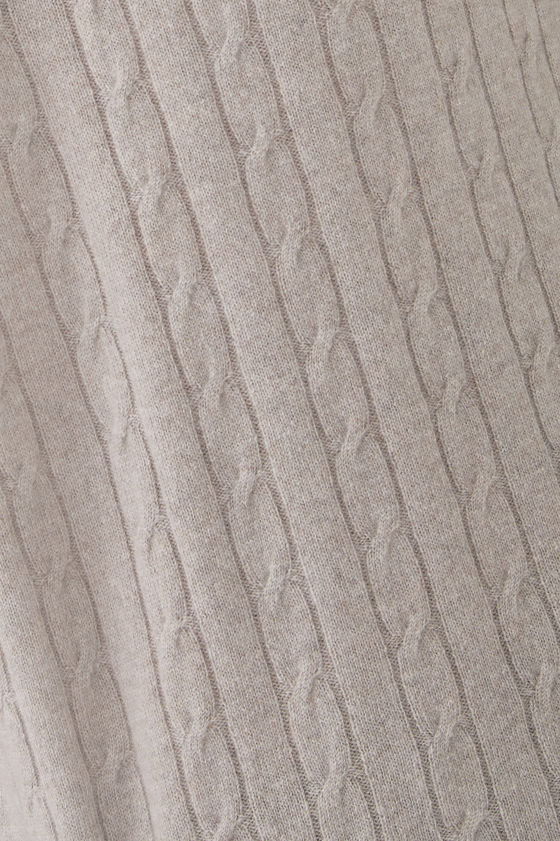 Cable Knit Zip-Up Jumper