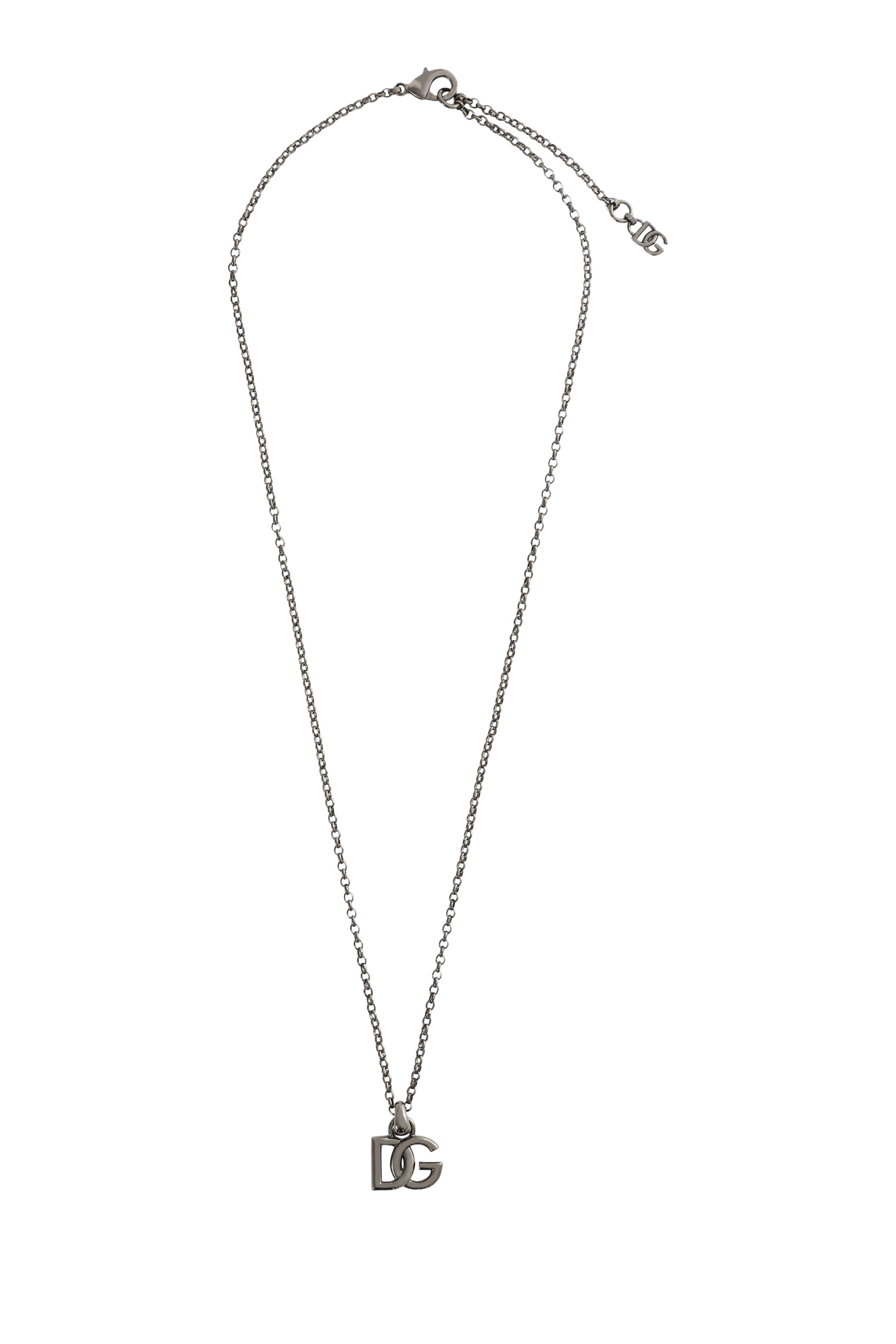 قلادة بشعار الماركة معدن