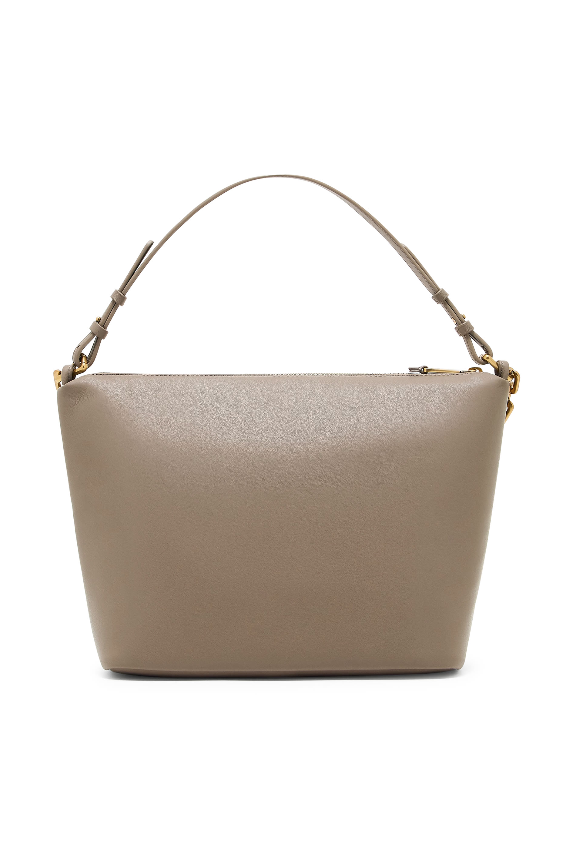 حقيبة هوبو متوسطة بسلسلة جلد