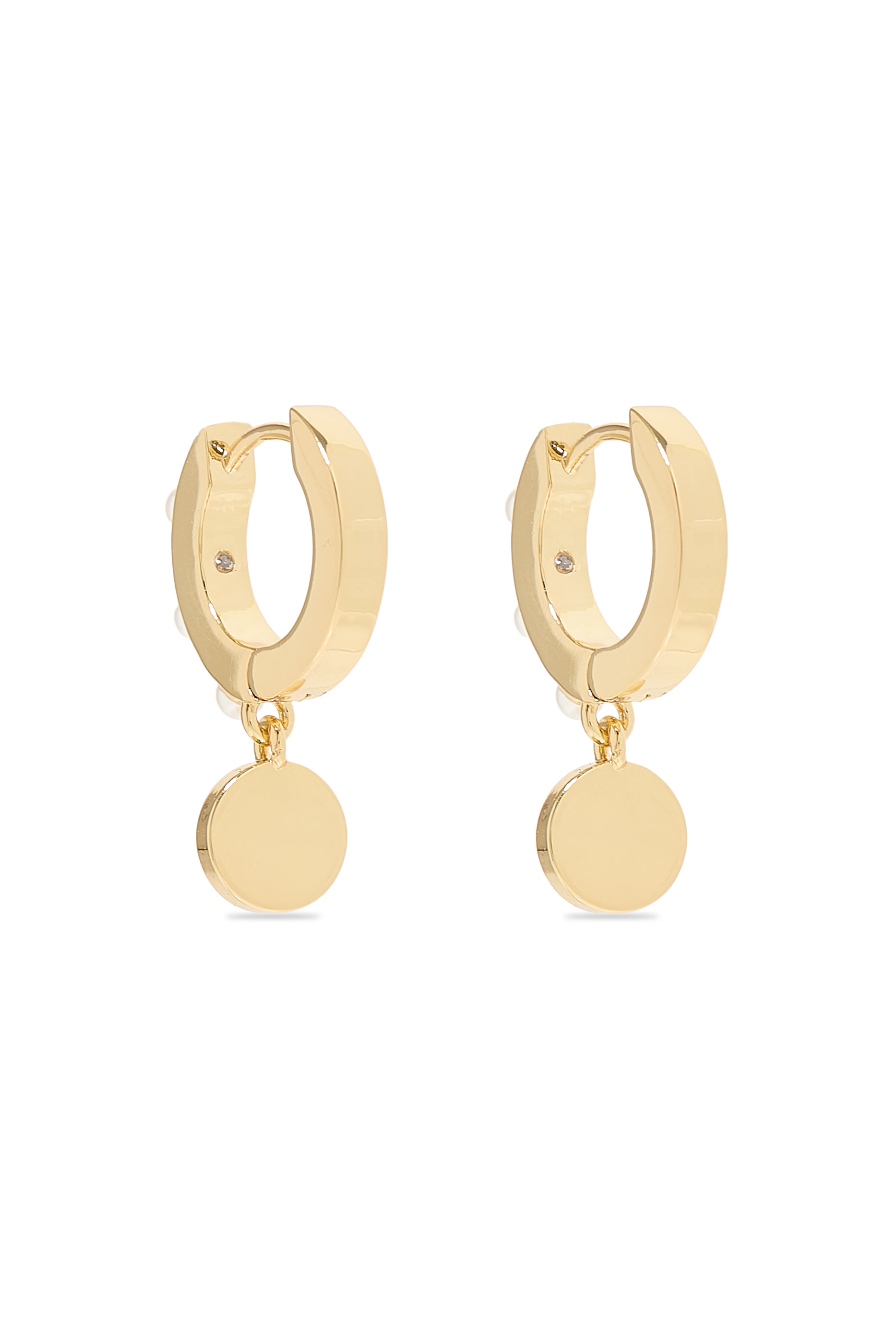 أقراط هاجي متدلية دائرية مرصعة بأحجار زركونيا مكعبة، نحاس