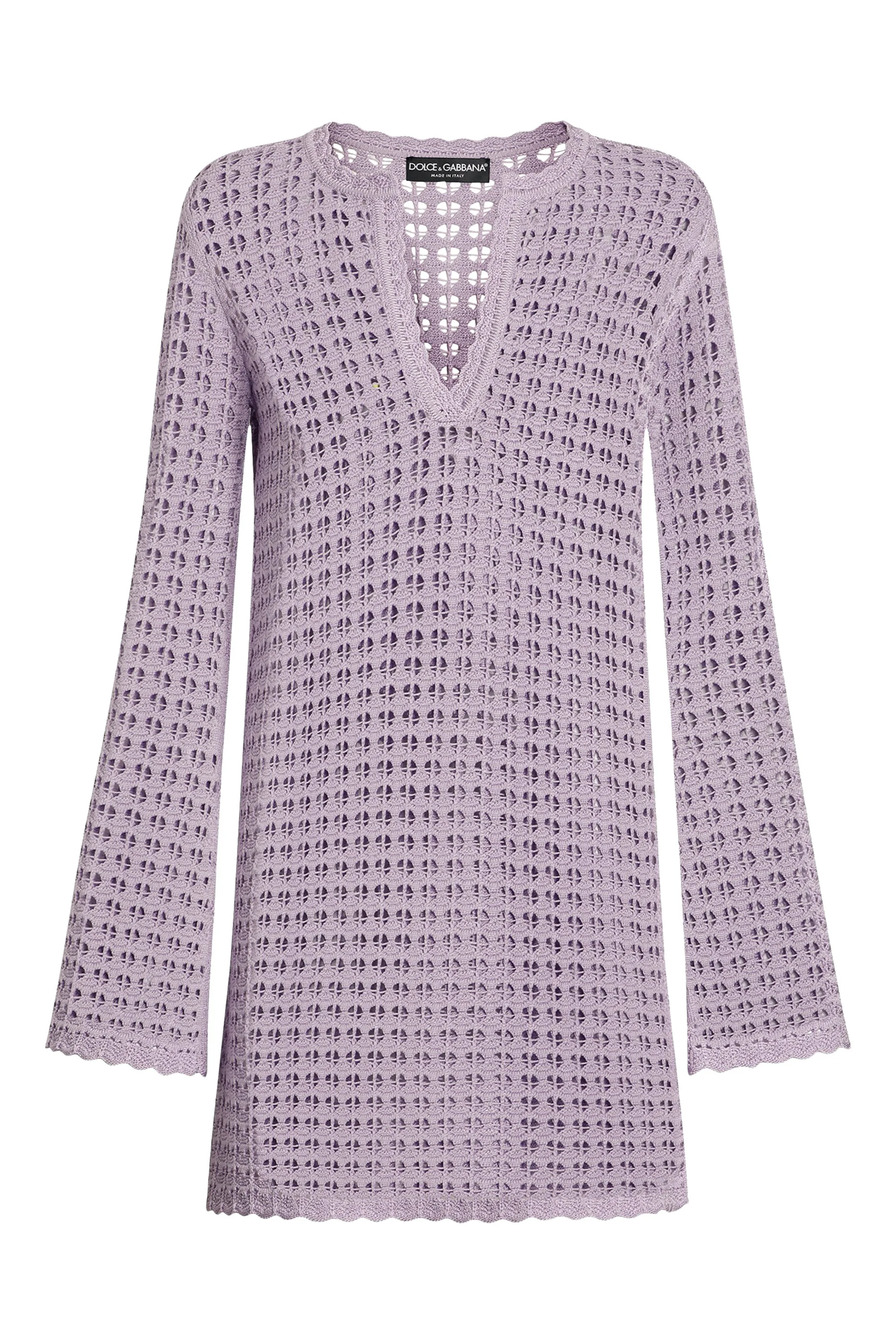 فستان قصير كروشيه