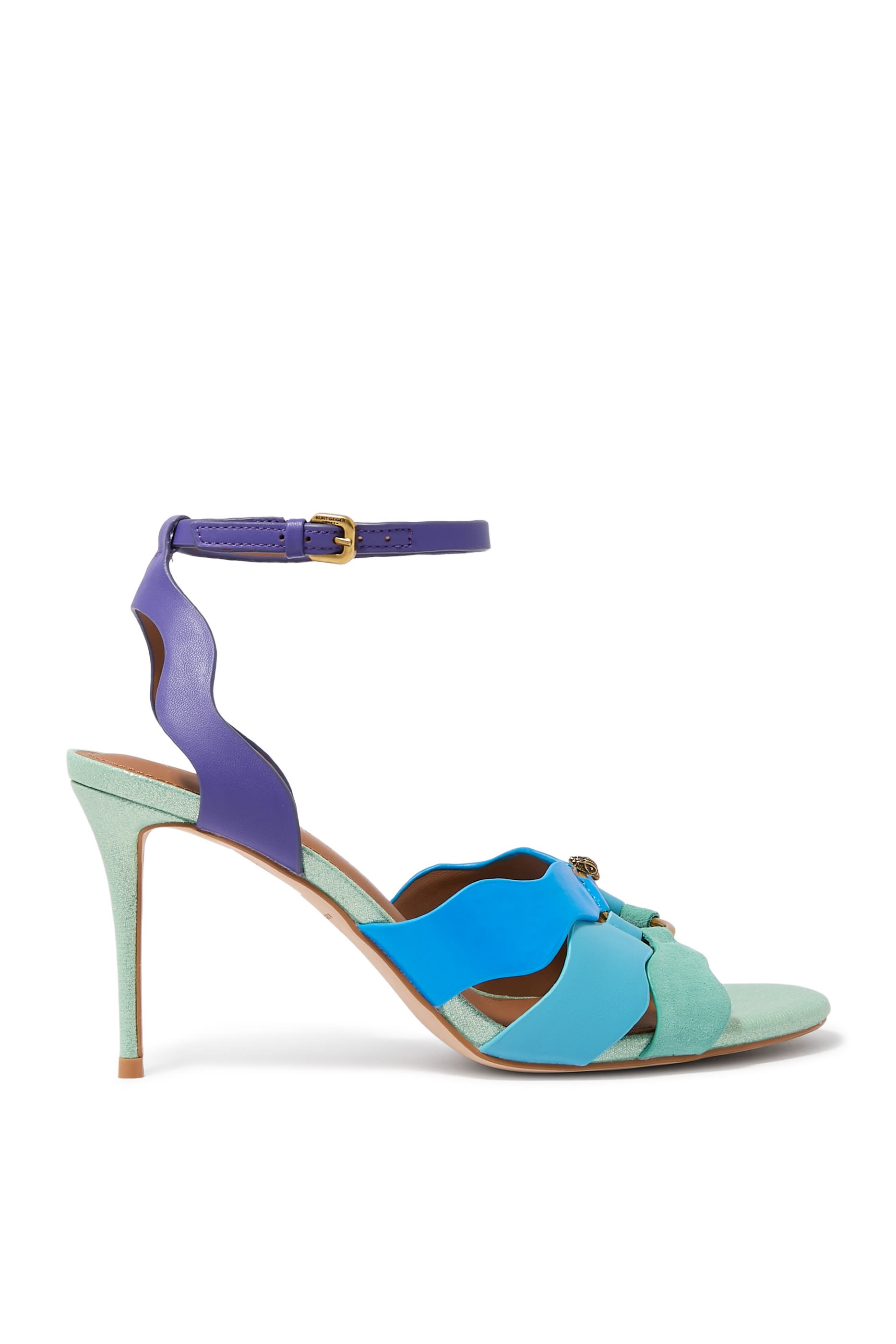 صندل صن بسيور متموجة جلد