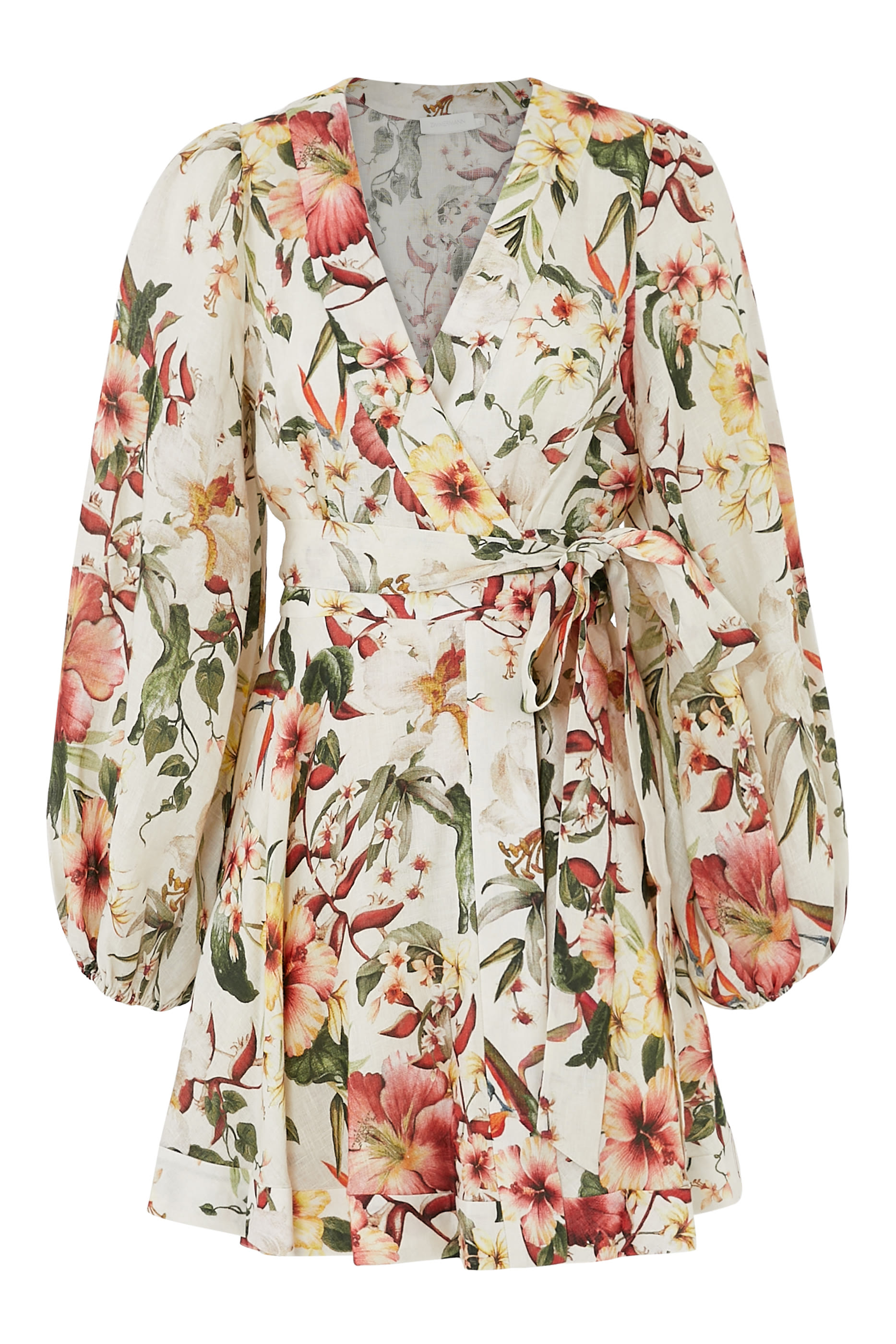 فستان ليكسي قصير بتصميم ملفوف