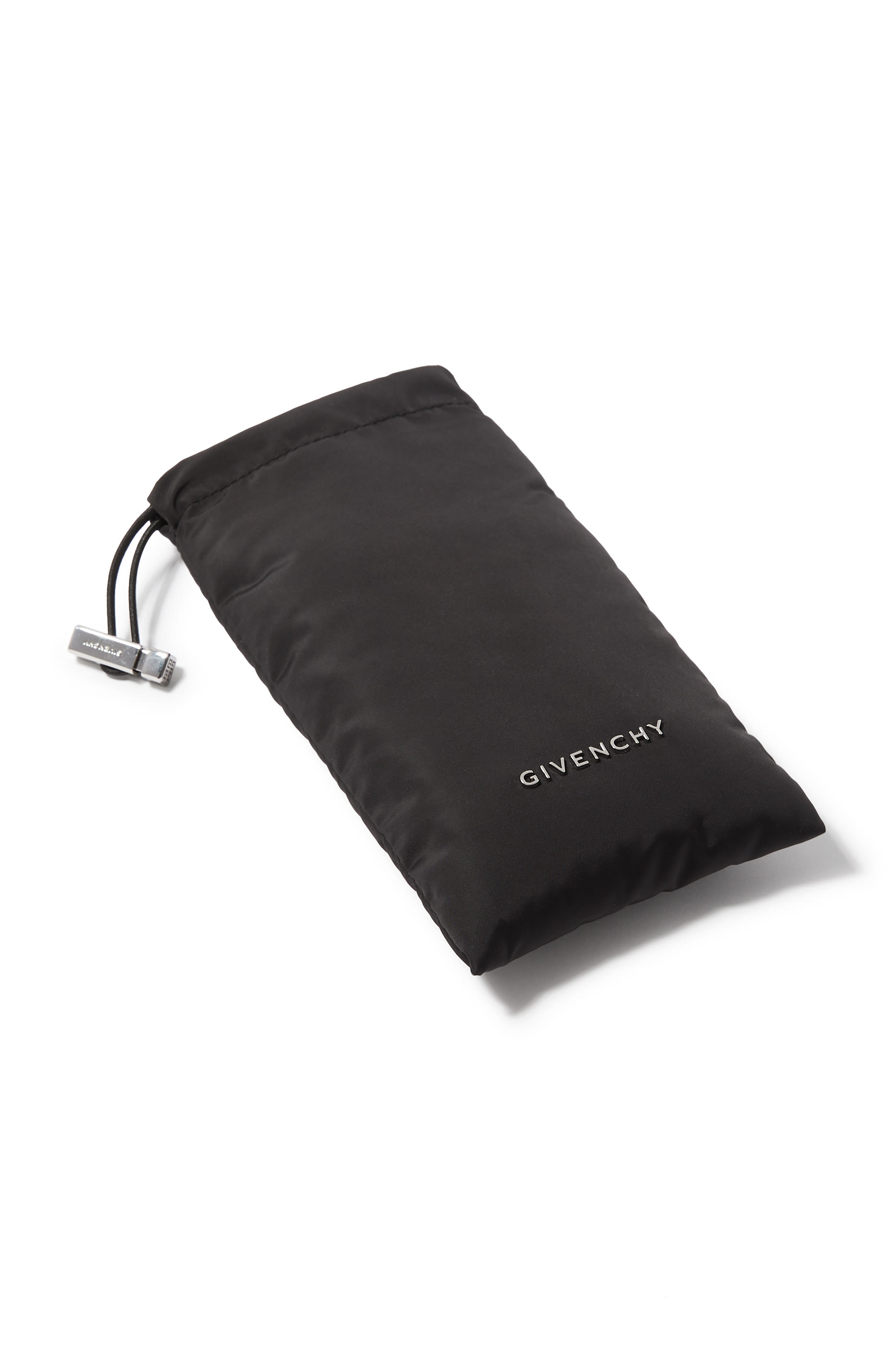 نظارة شمسية مزينة بشعار الماركة بلؤلؤ