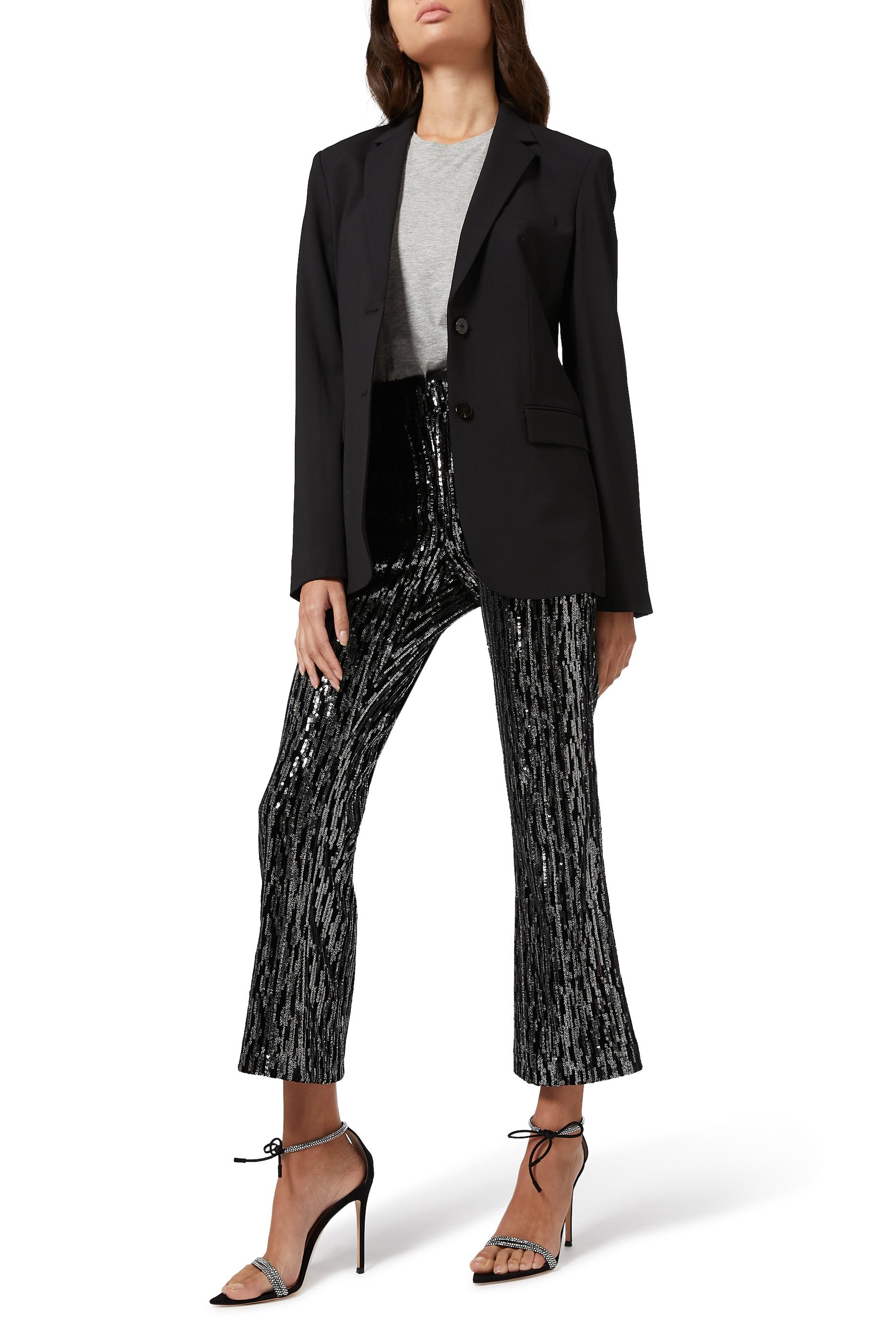 تي شيرت قطن رمادي