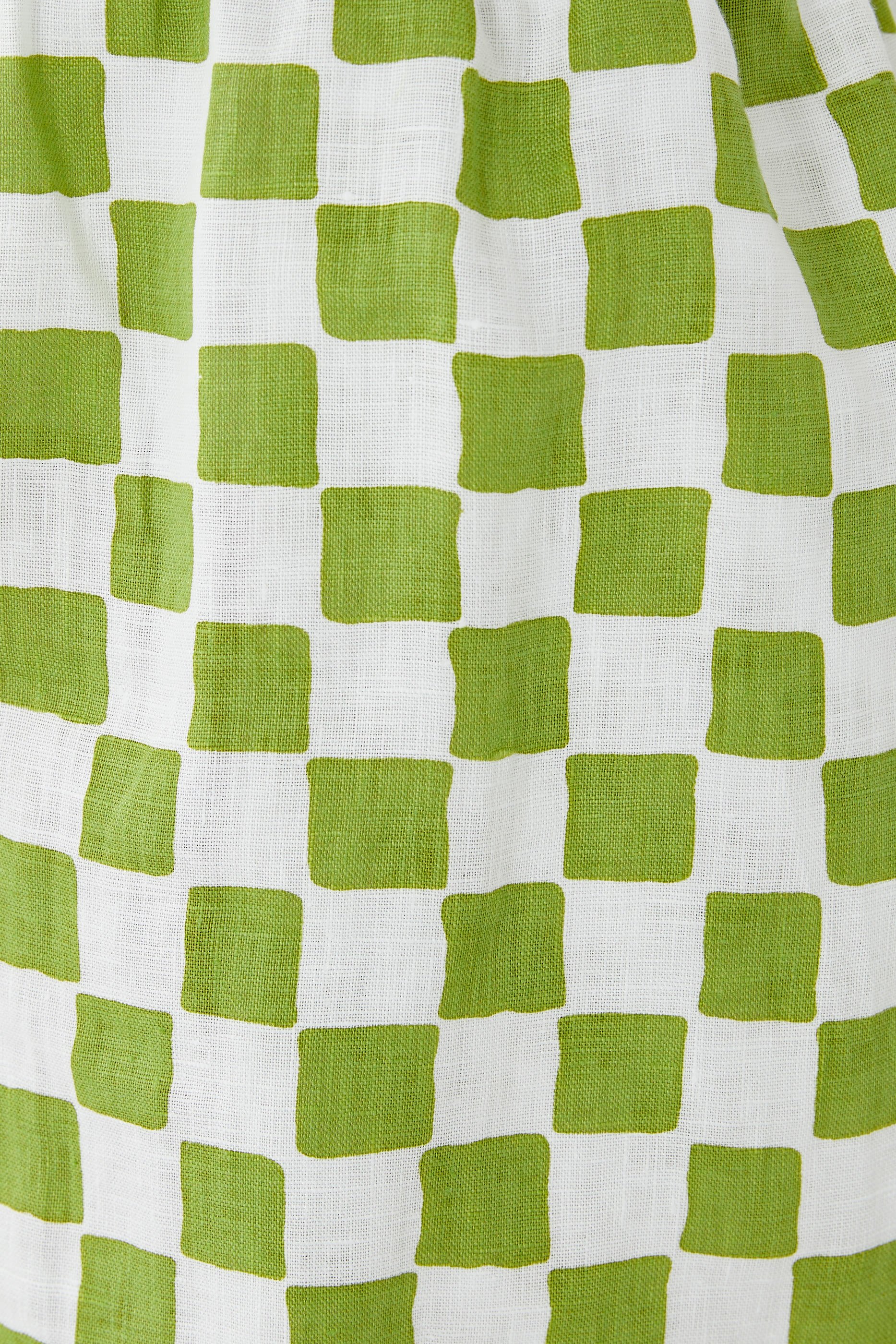 طقم شورت بنقشة مربعات