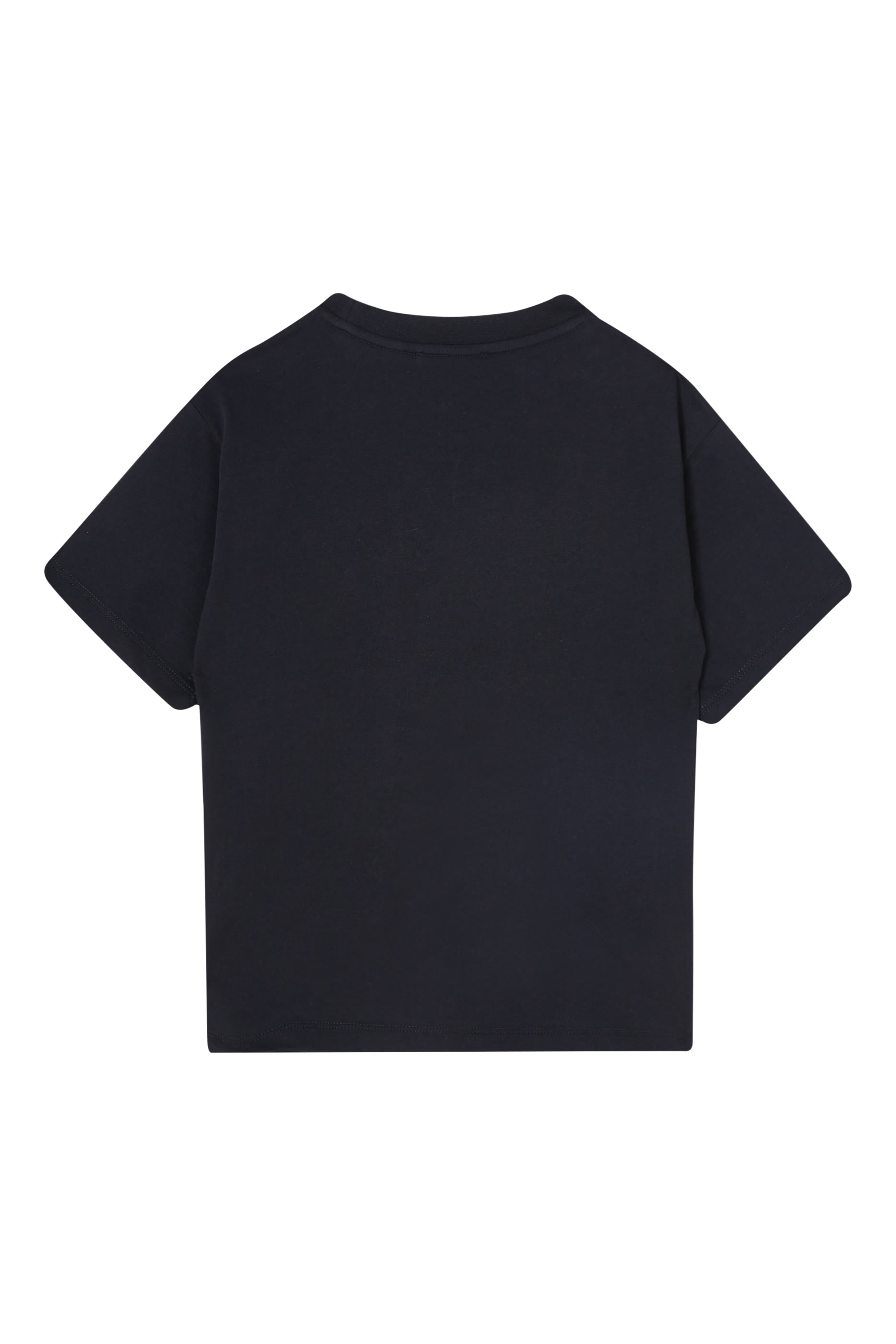 تيشيرت مطرز بشعار الماركة بحجم صغير قطن للأطفال