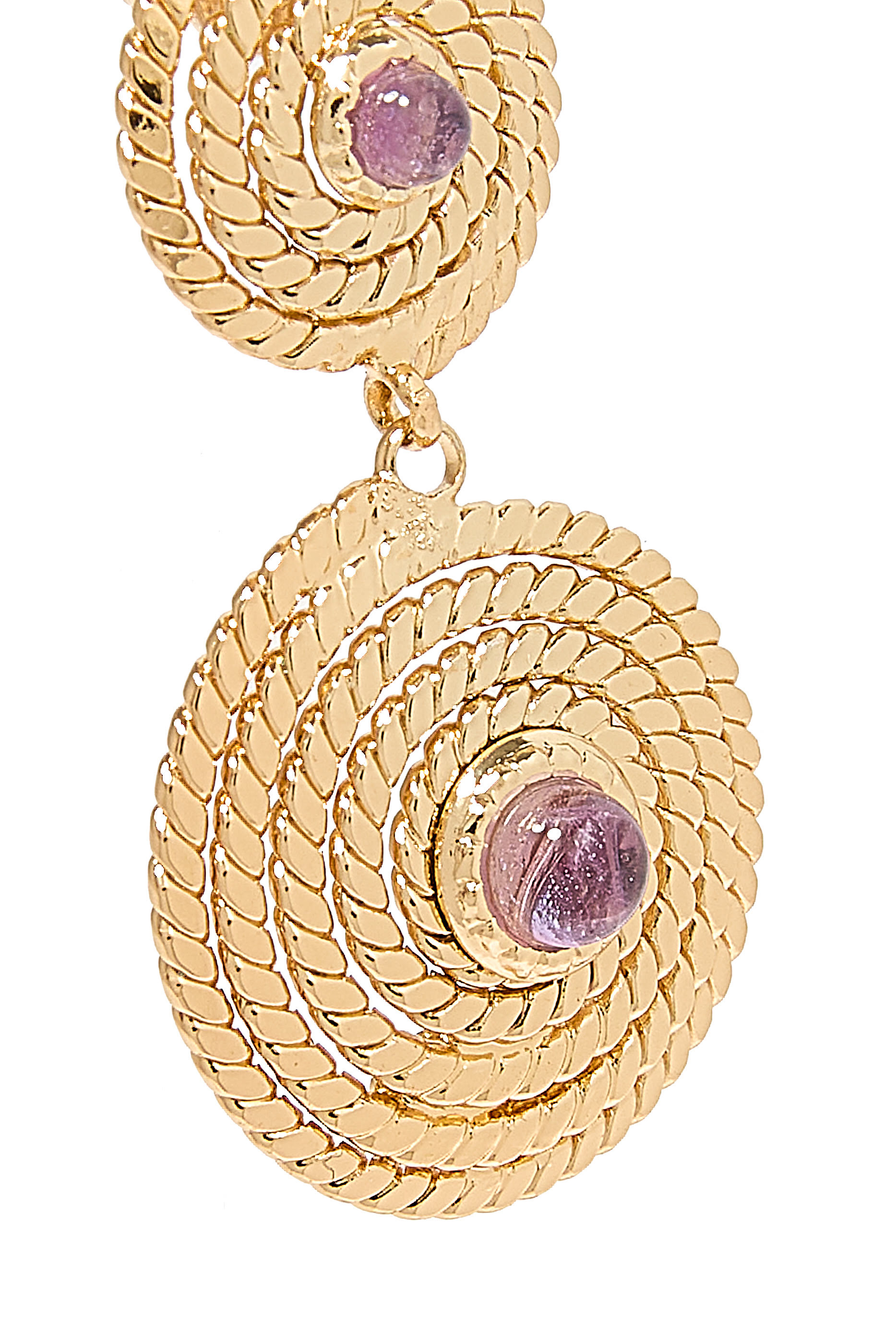 أقراط أندي لاكي، نحاس مطلي بالذهب