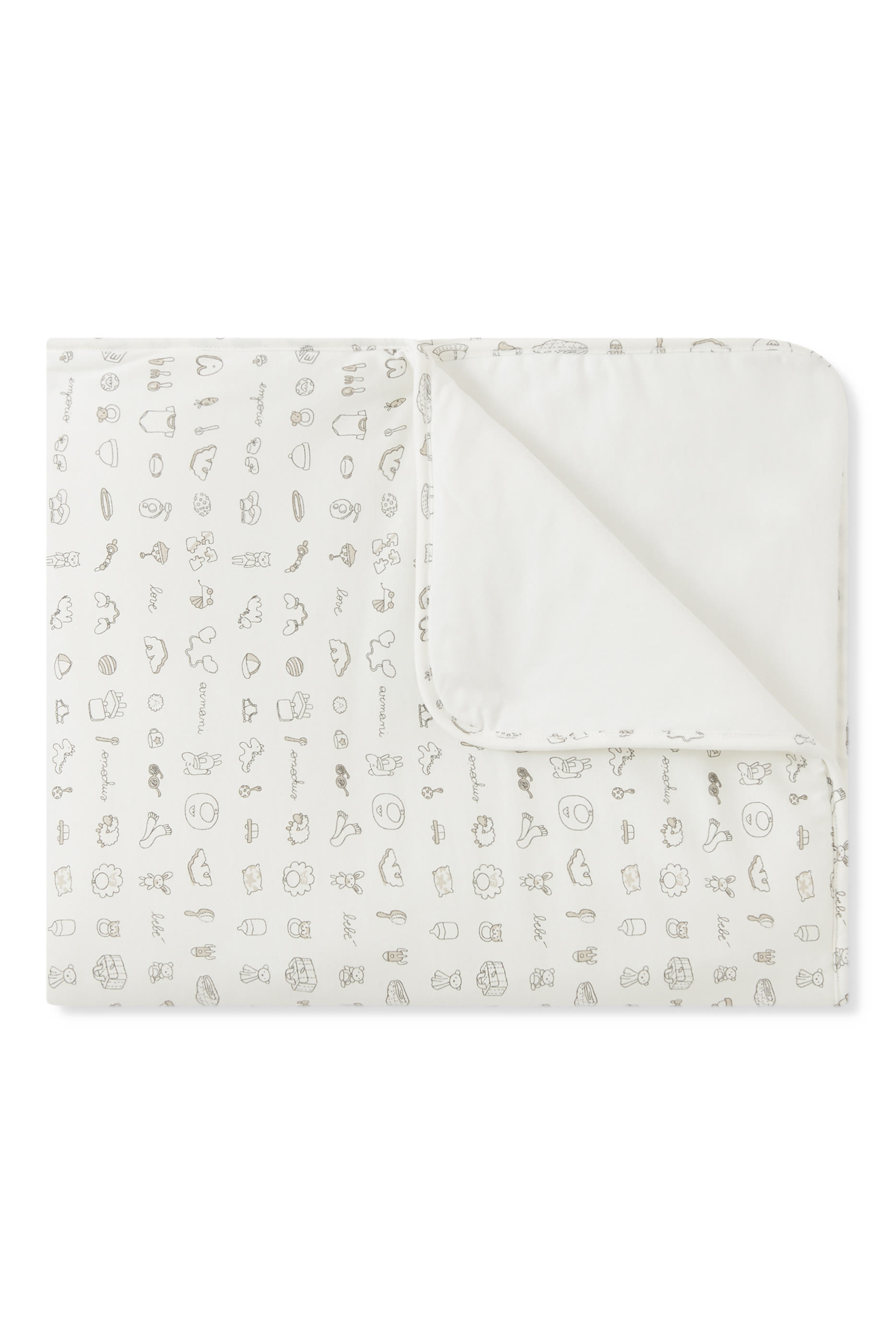 بطانية قطن مبطنة بطبعات للأطفال