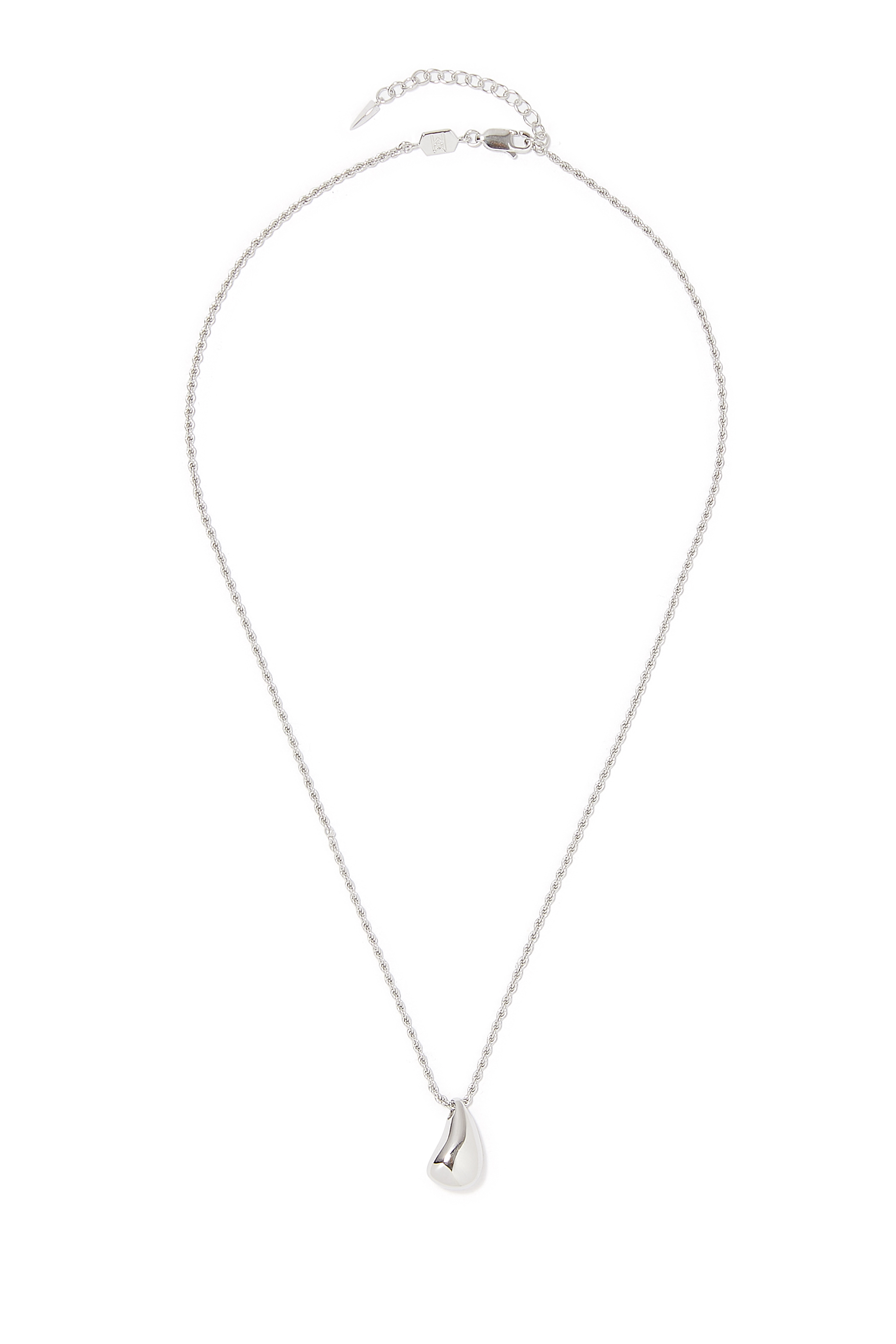 قلادة سافي بدلاية منحوتة بتصميم قطرة طلاء بالذهب المعاد تدويره عيار 18 قيراطًا وفضة إسترلينية معاد تدويرها