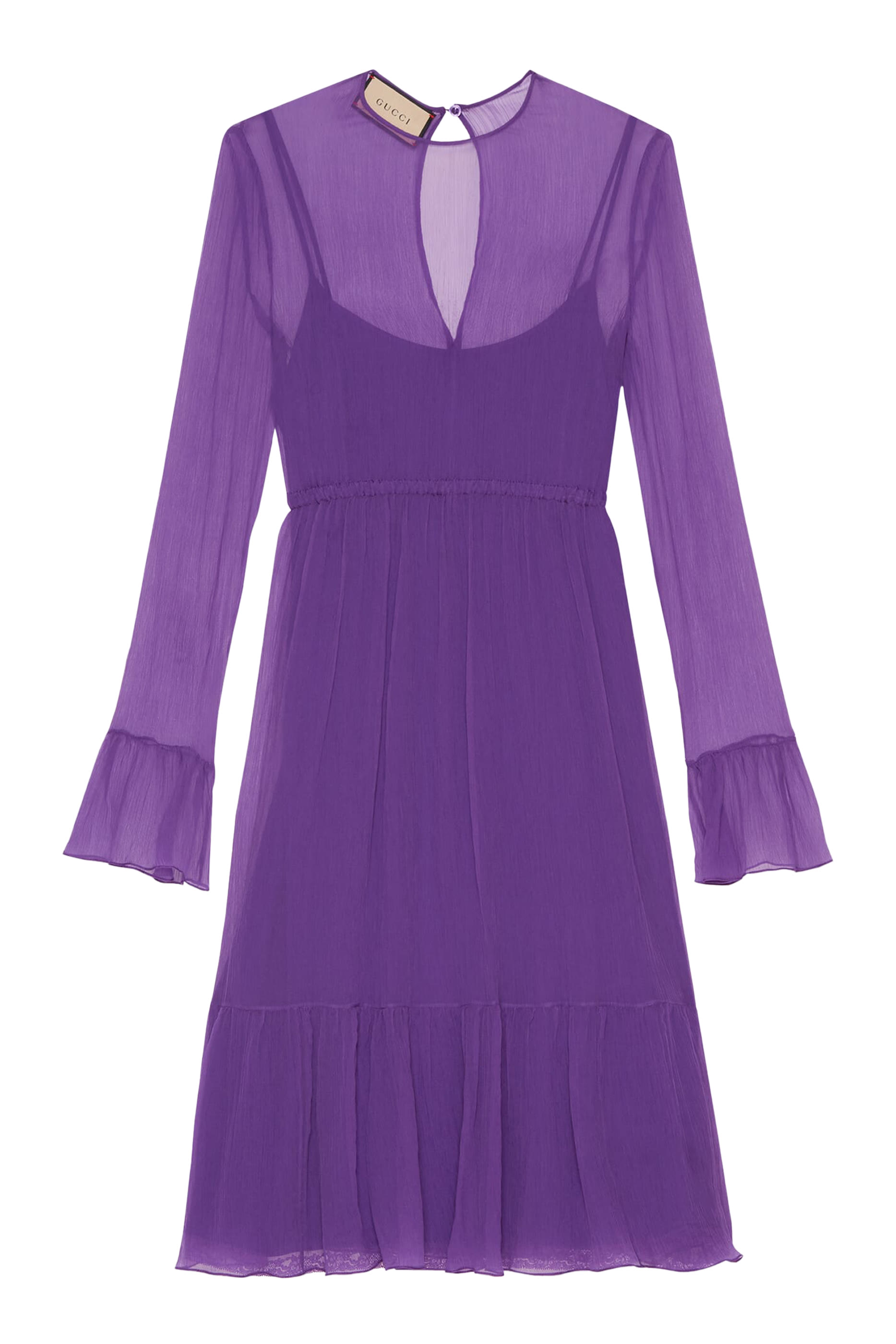 فستان حرير شيفون