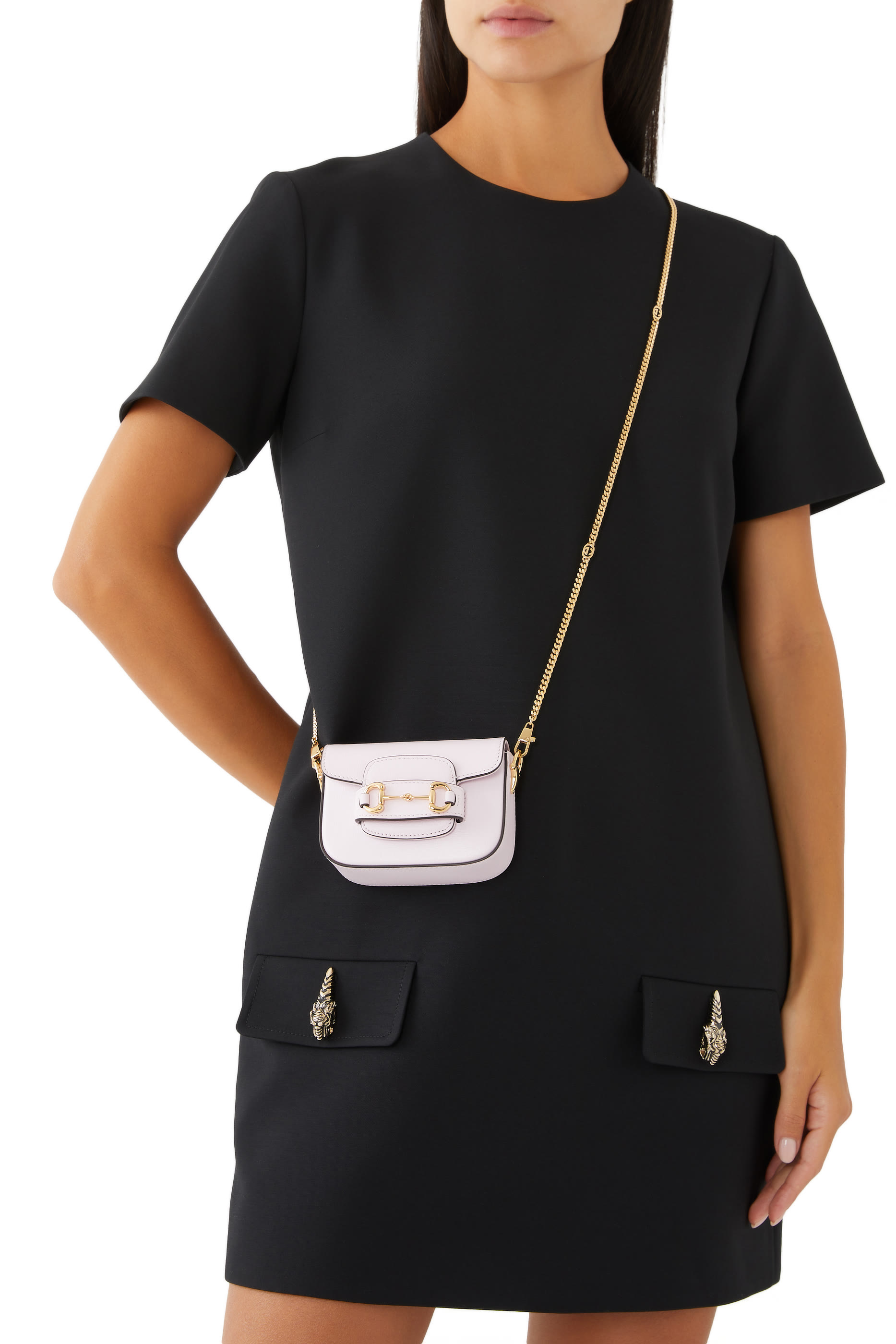 حقيبة 1955 صغيرة جدا بحلية لجام الحصان