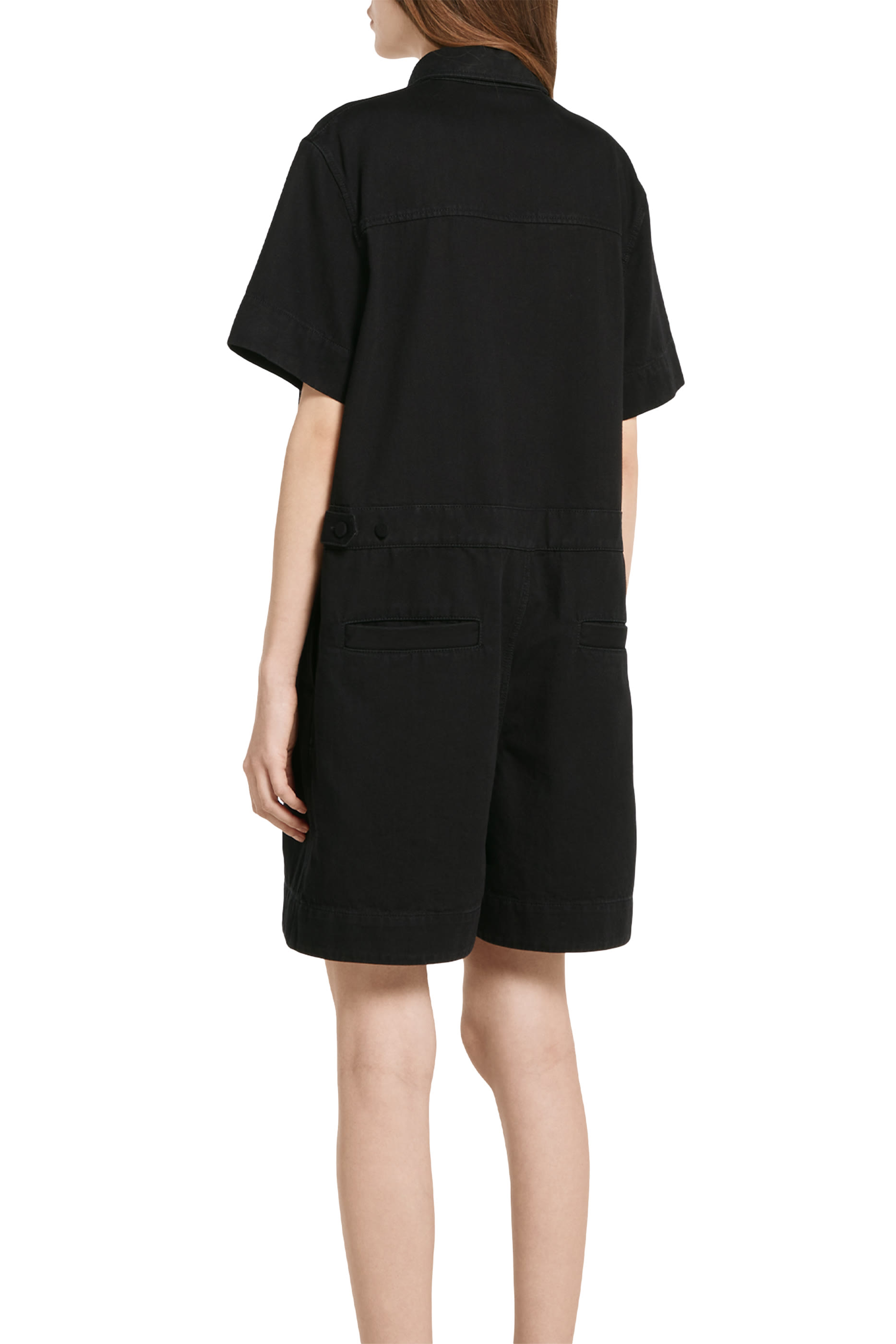 Horsebit Denim Jumpsuit