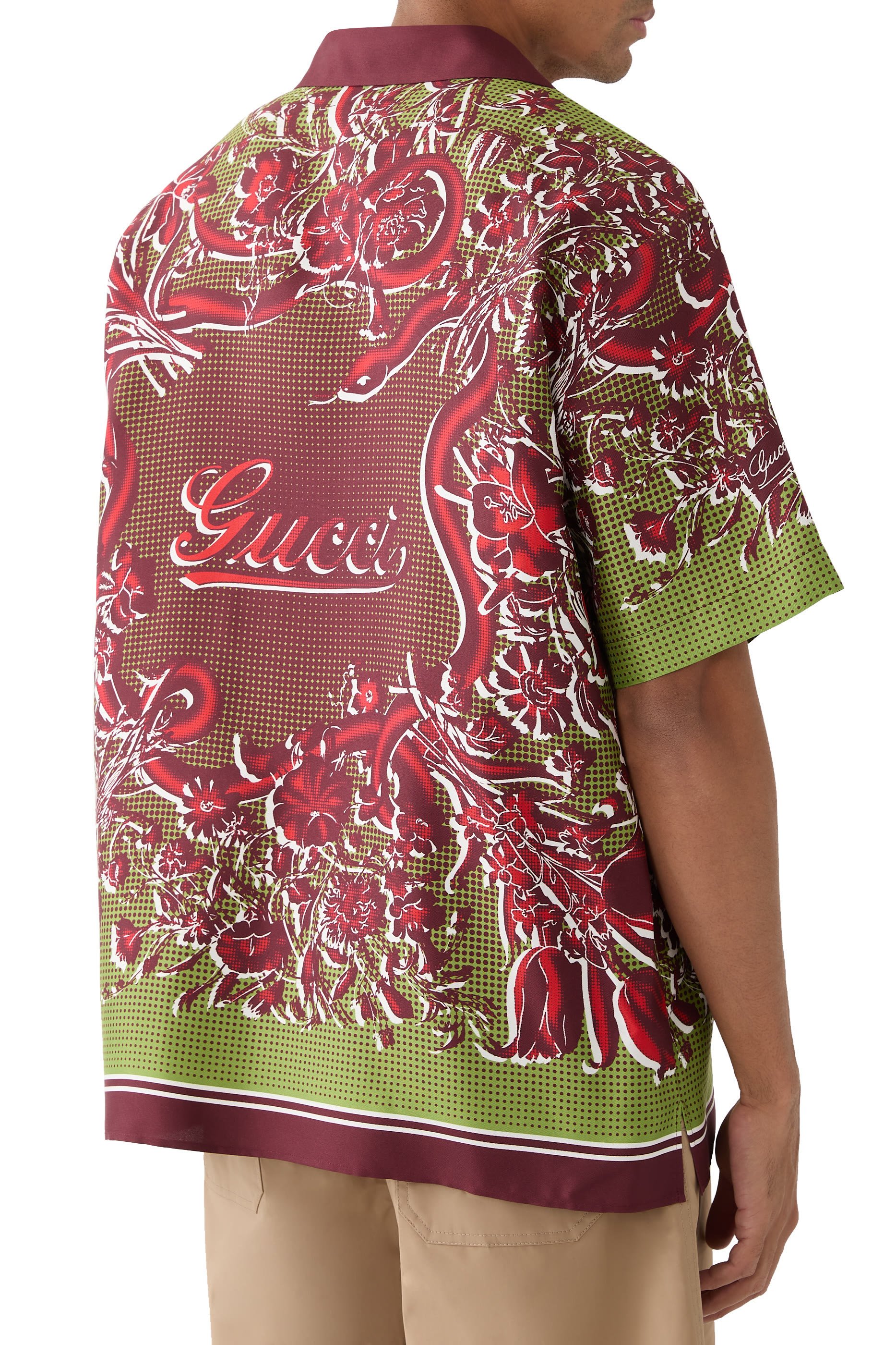 قميص بولينغ بطبعات