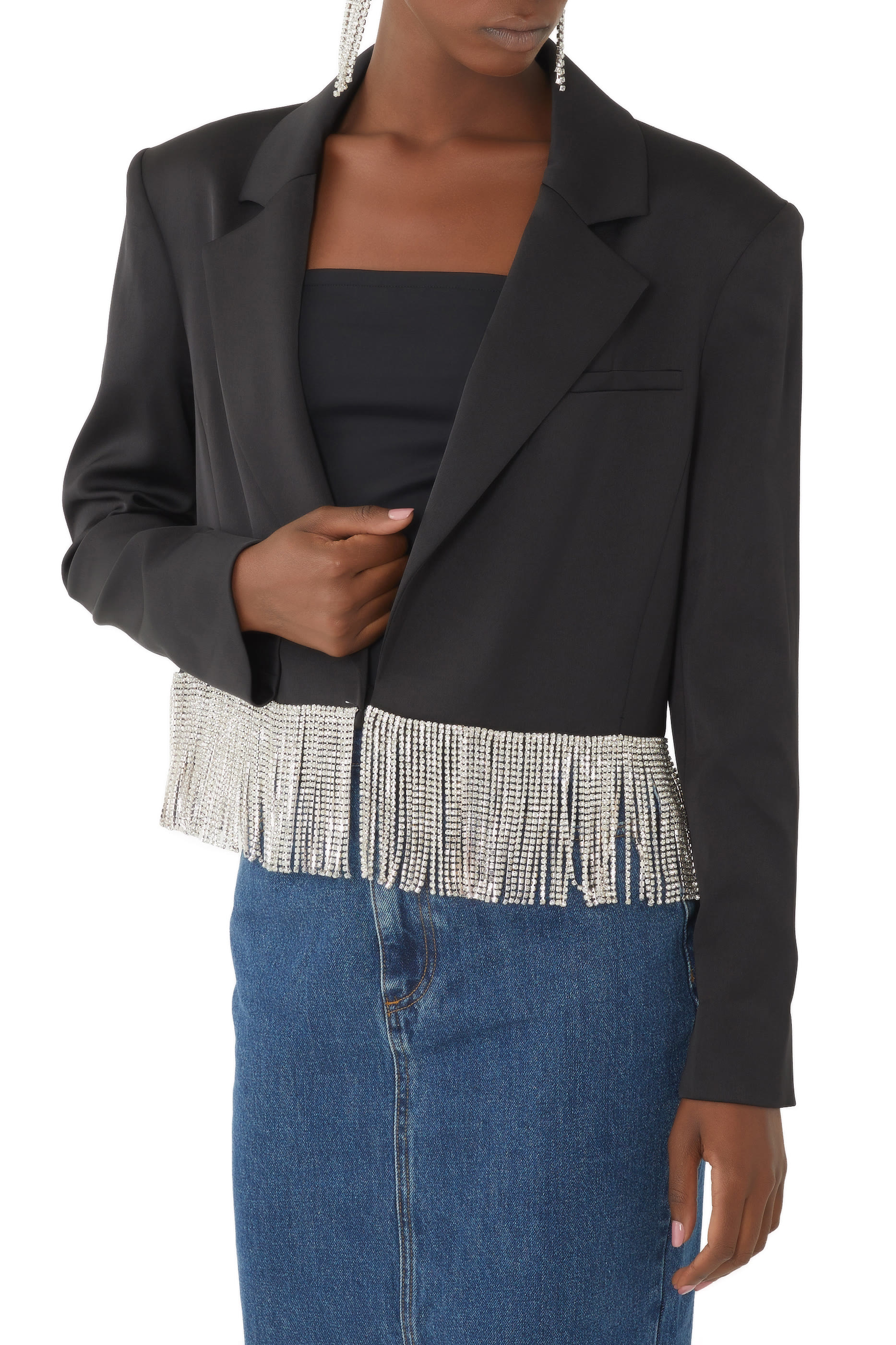 بليزر شان قصير بشرابات