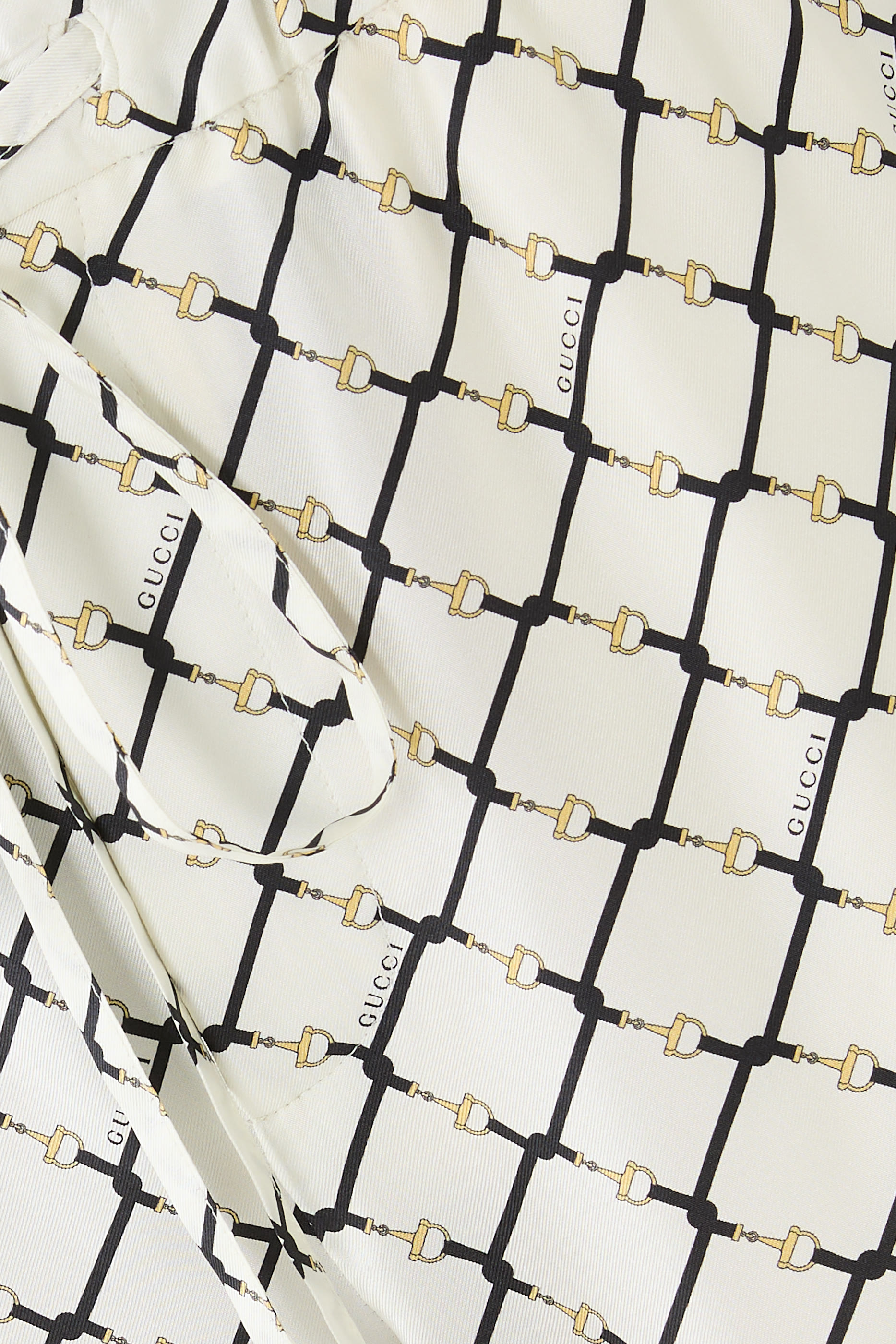 بنطال بنقشة حرير تويل