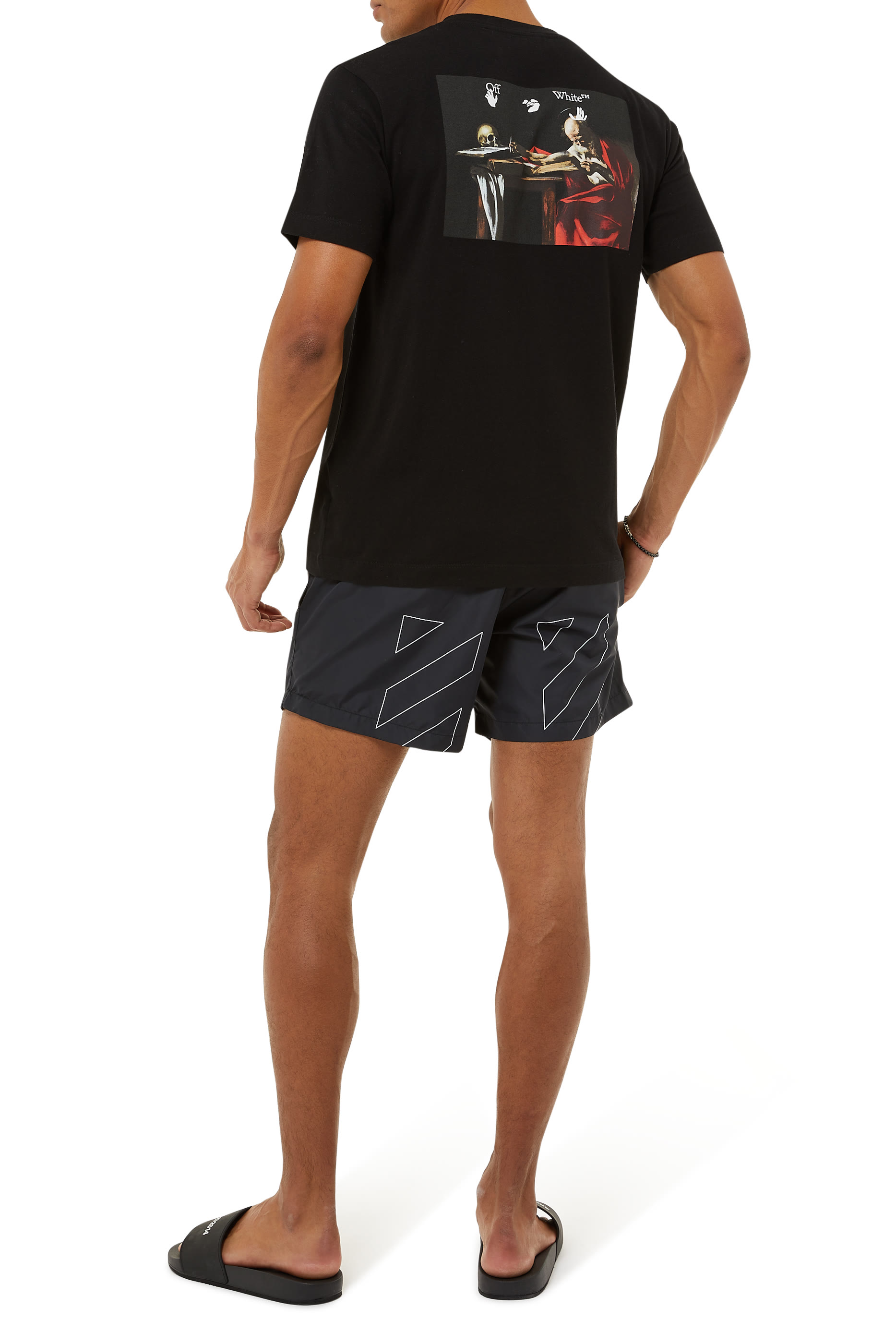 تي شيرت بطبعة لوحة كارافاجيو