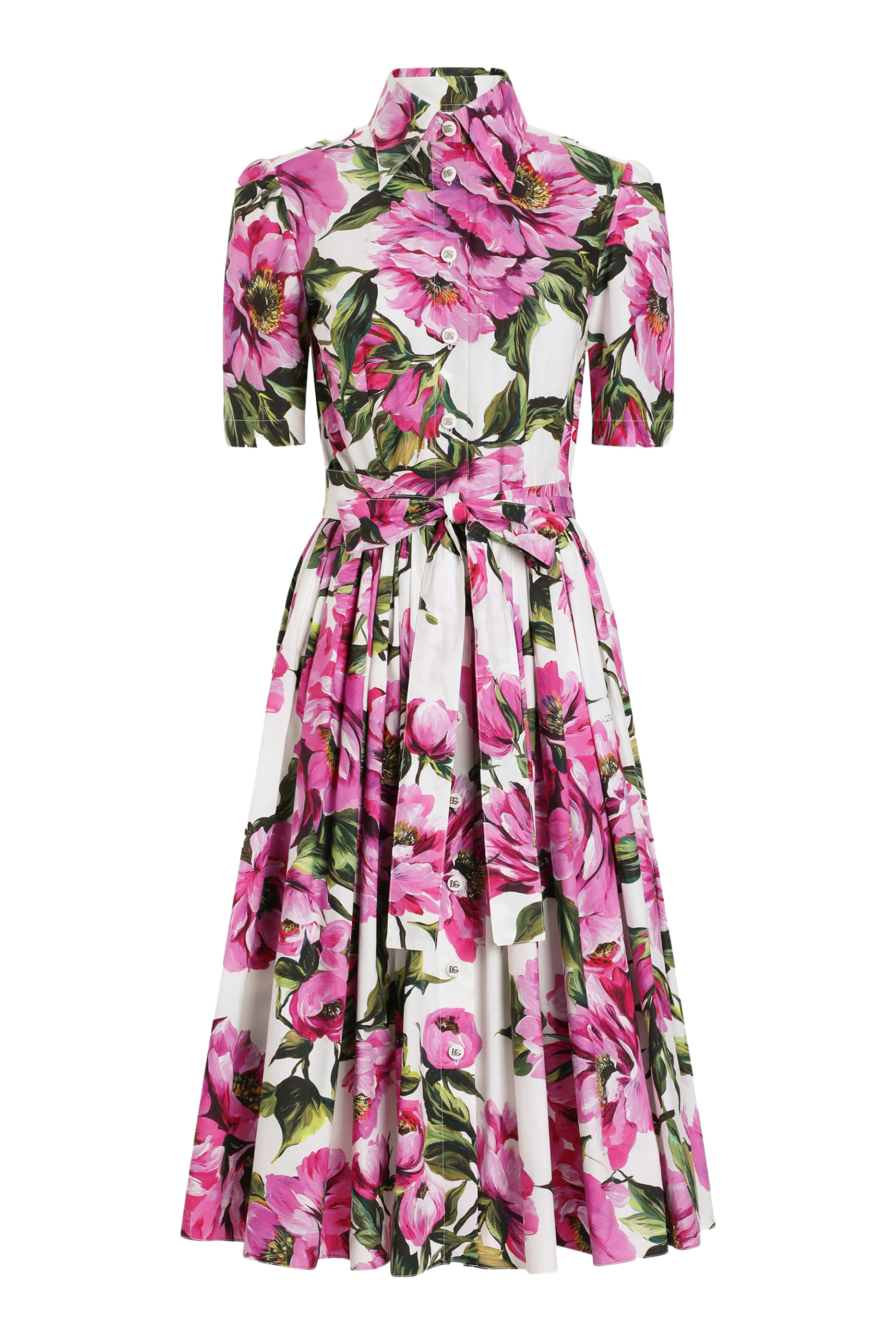 فستان بطبعات زهور