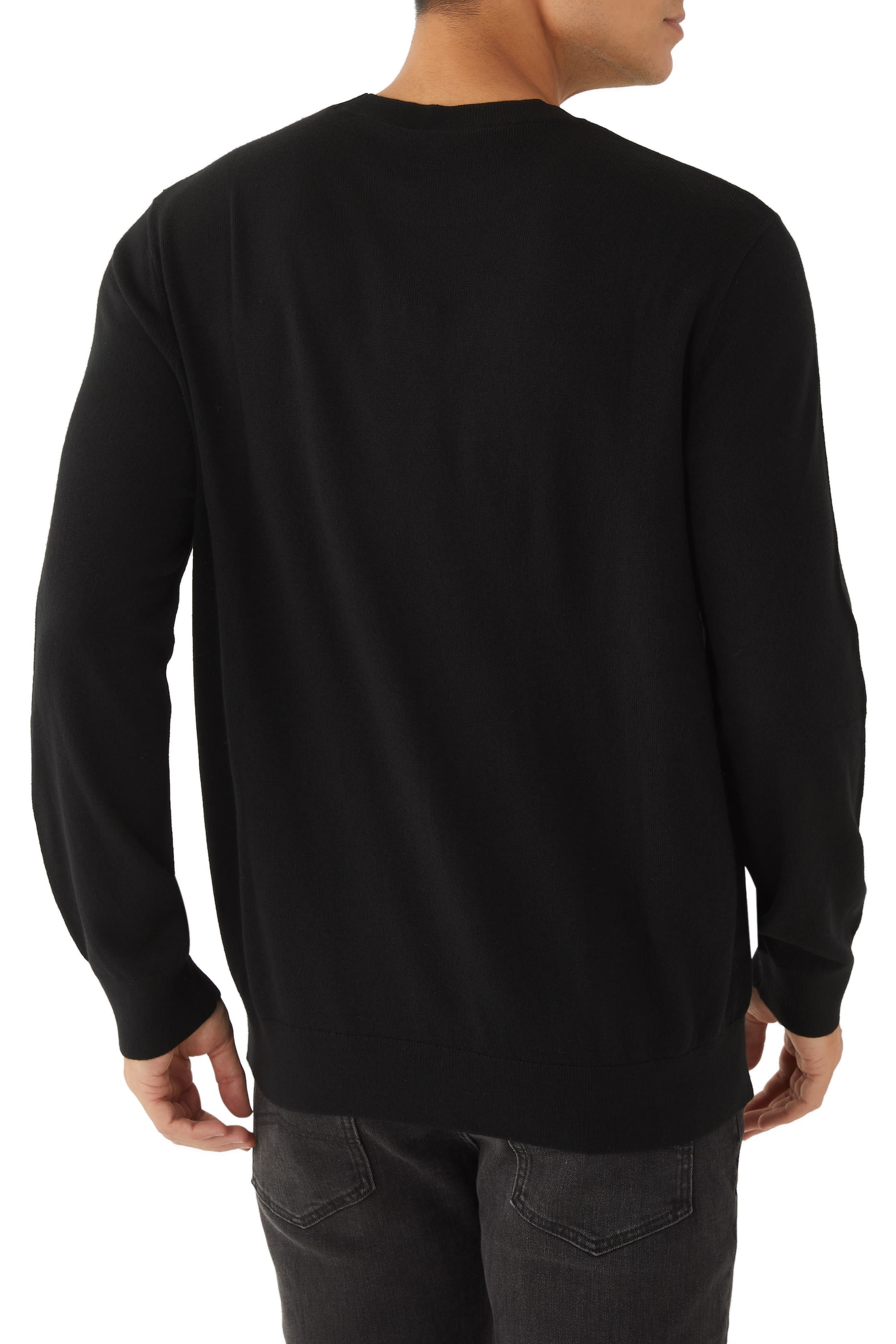 كنزة قطن بتطريز تنين