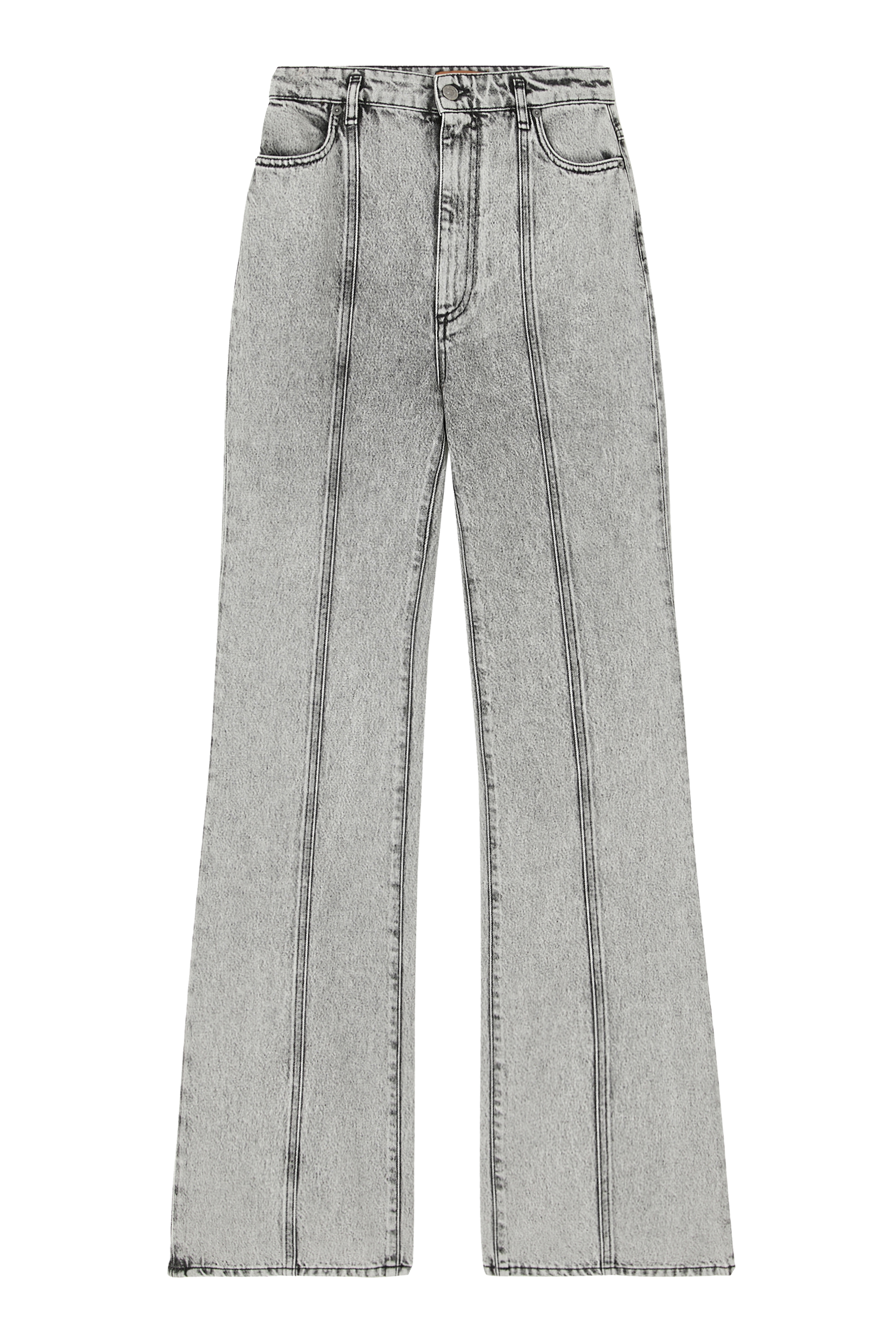 بنطال جينز بحواف واسعة دنيم باعت متين