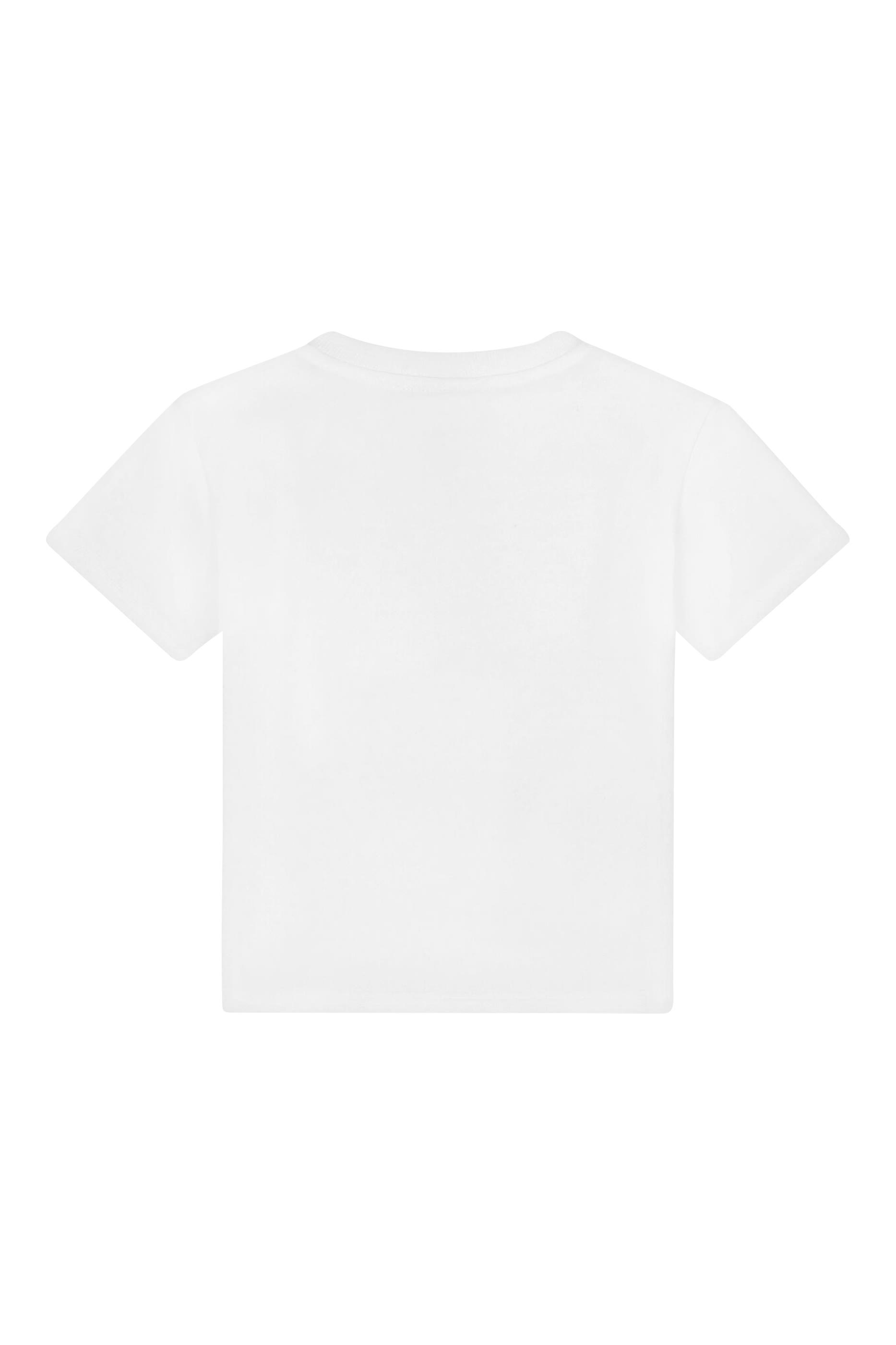 تيشيرت قطن للأطفال بطبعات شعار الماركة