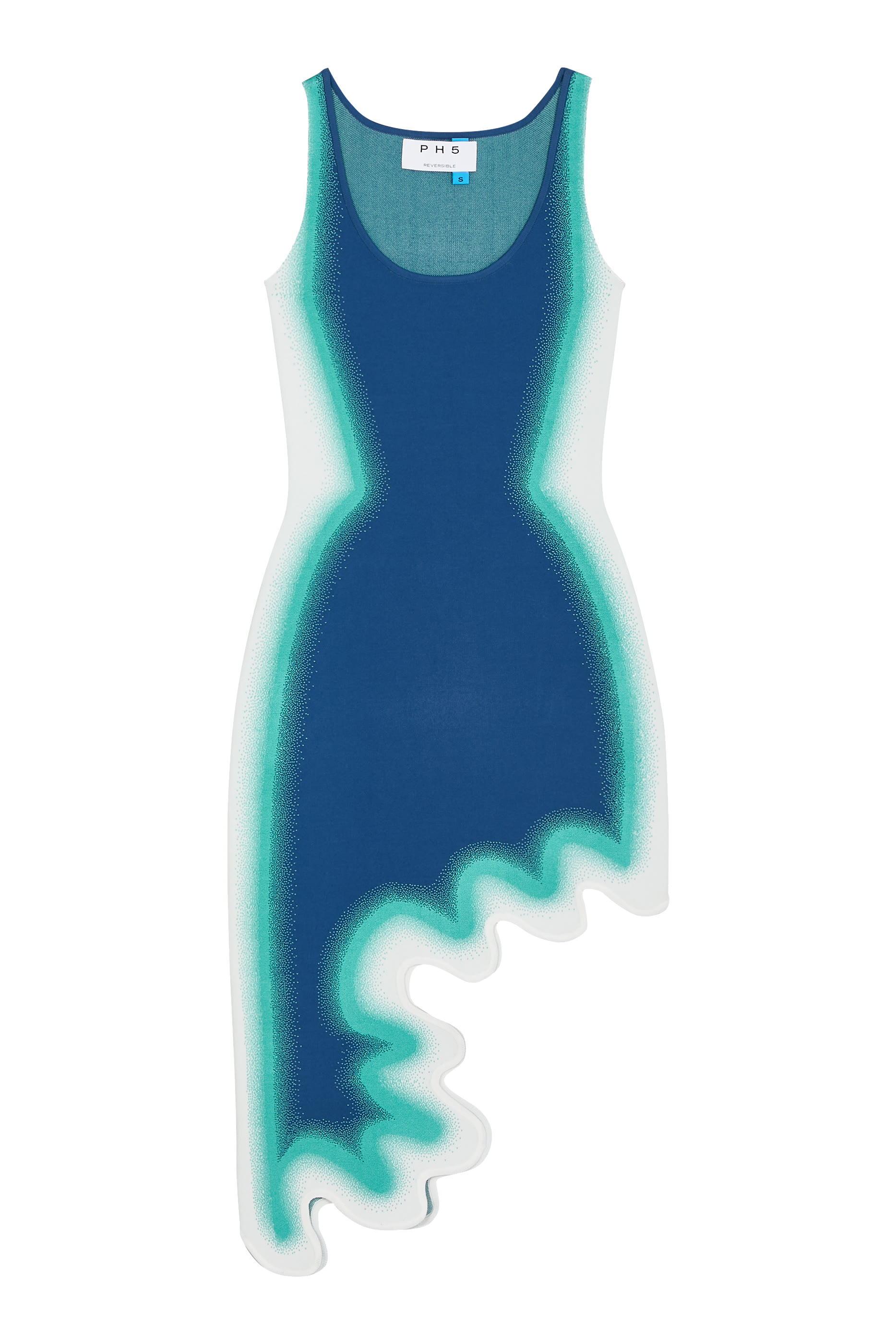 Aster Reversible Wavy Asymmetric Dress