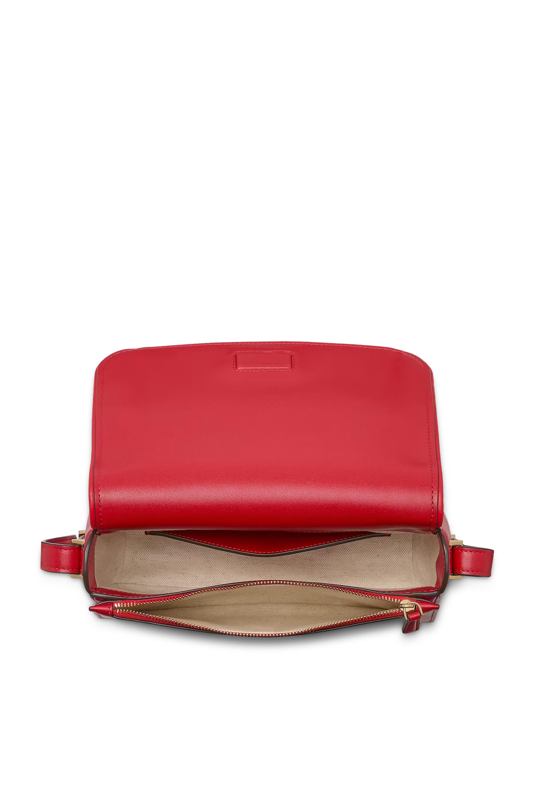 حقيبة كروس قنب بنقشة زهور بالشكل البستوني