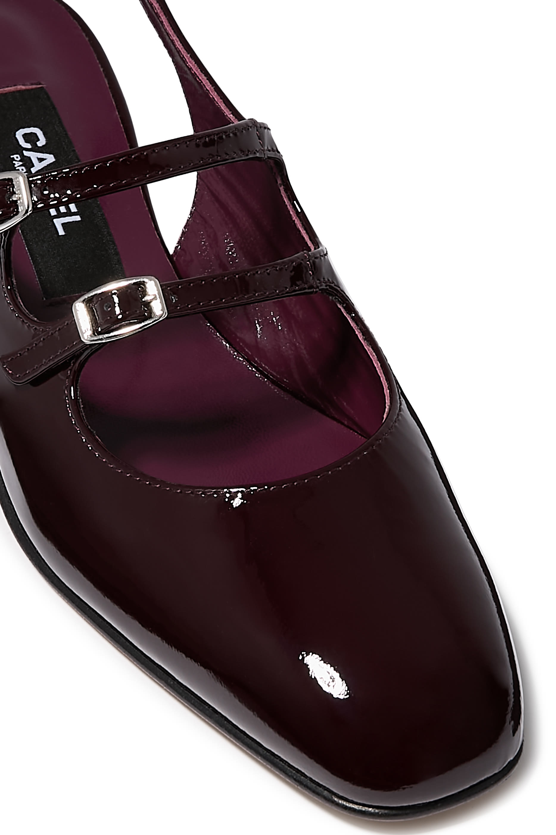 حذاء كلاسيكي ماري جاين بيش 20 بسير خلفي جلد لامع