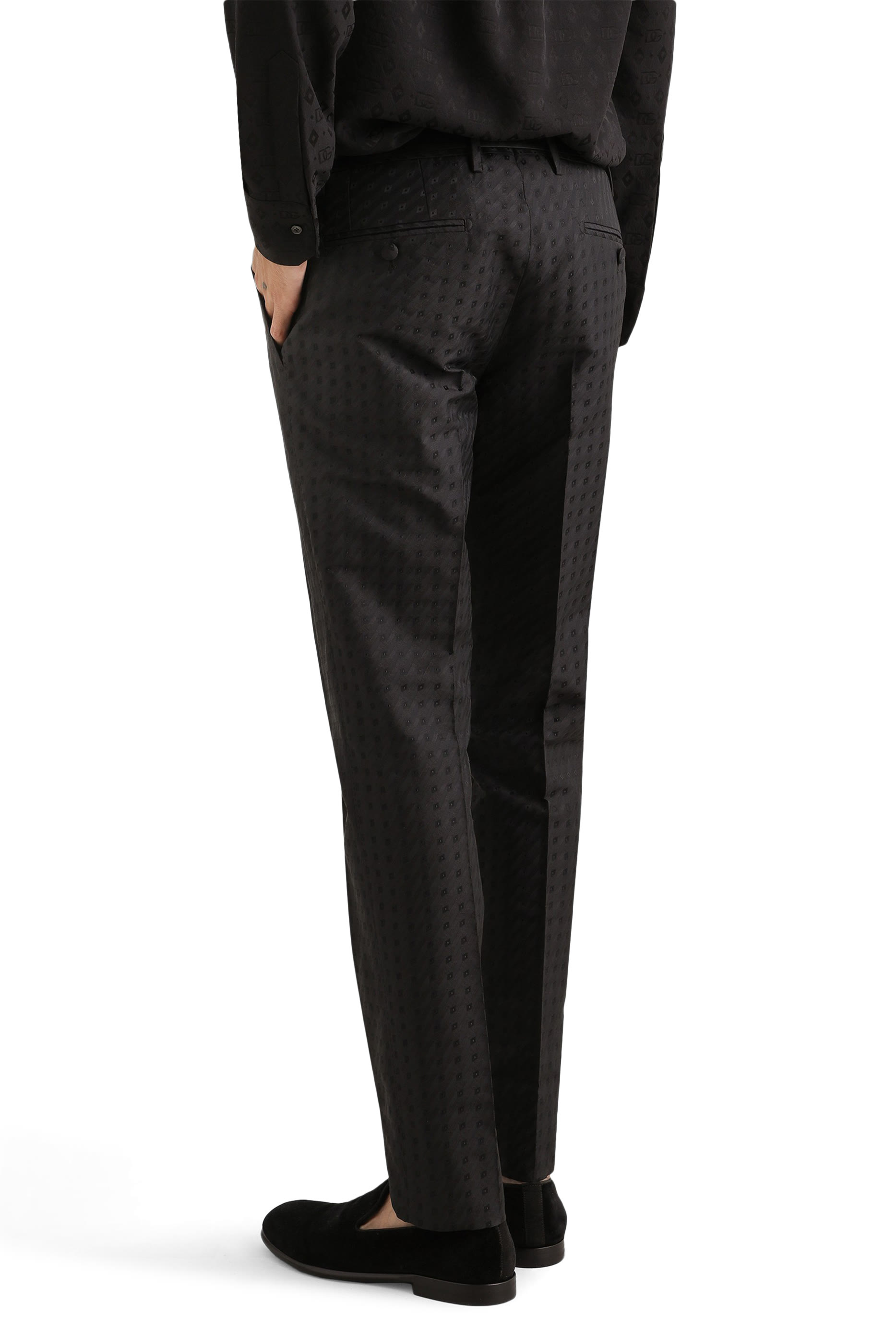 بنطال بنقشة صغيرة جاكار