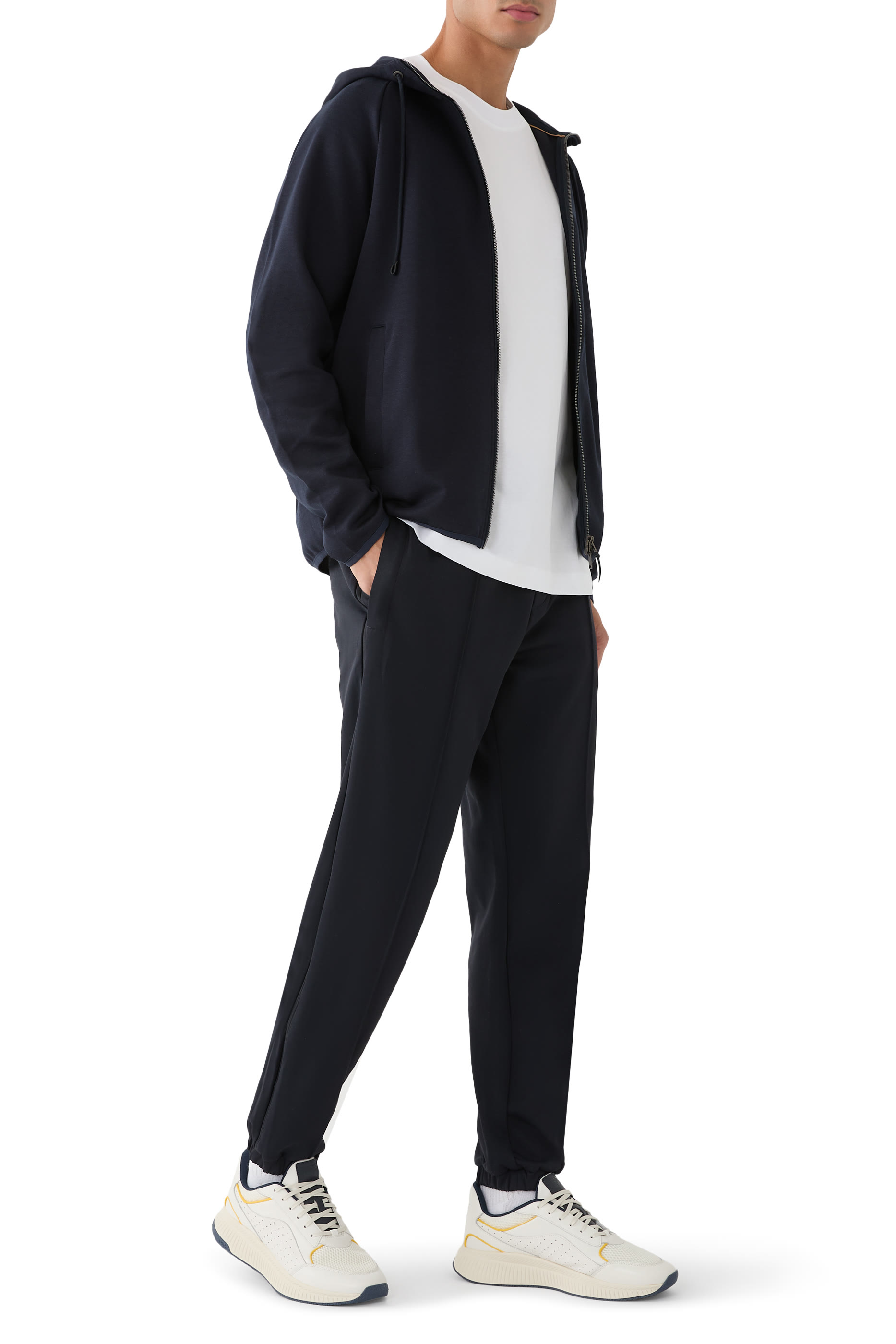 سويت شيرت بقصة عادية وسحاب