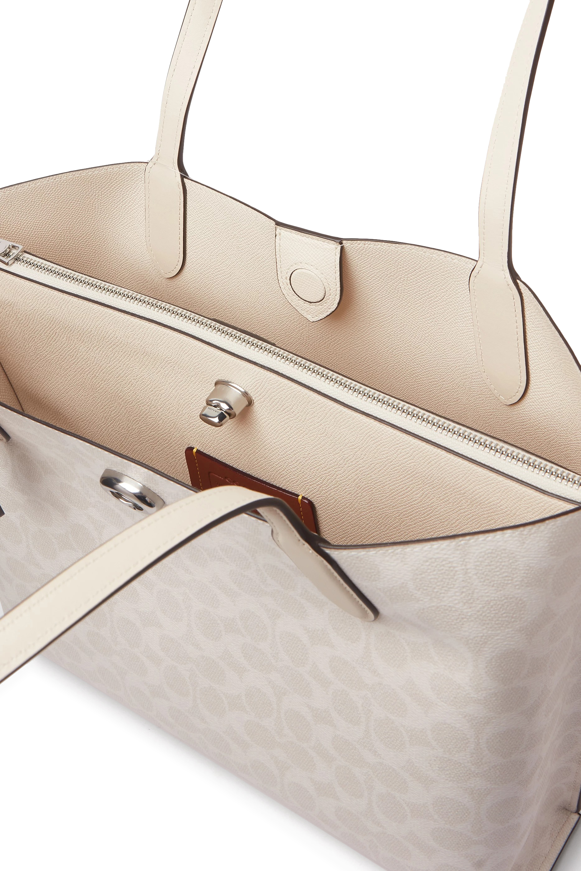 حقيبة يد ويلو قنب بنقشة شعار الماركة