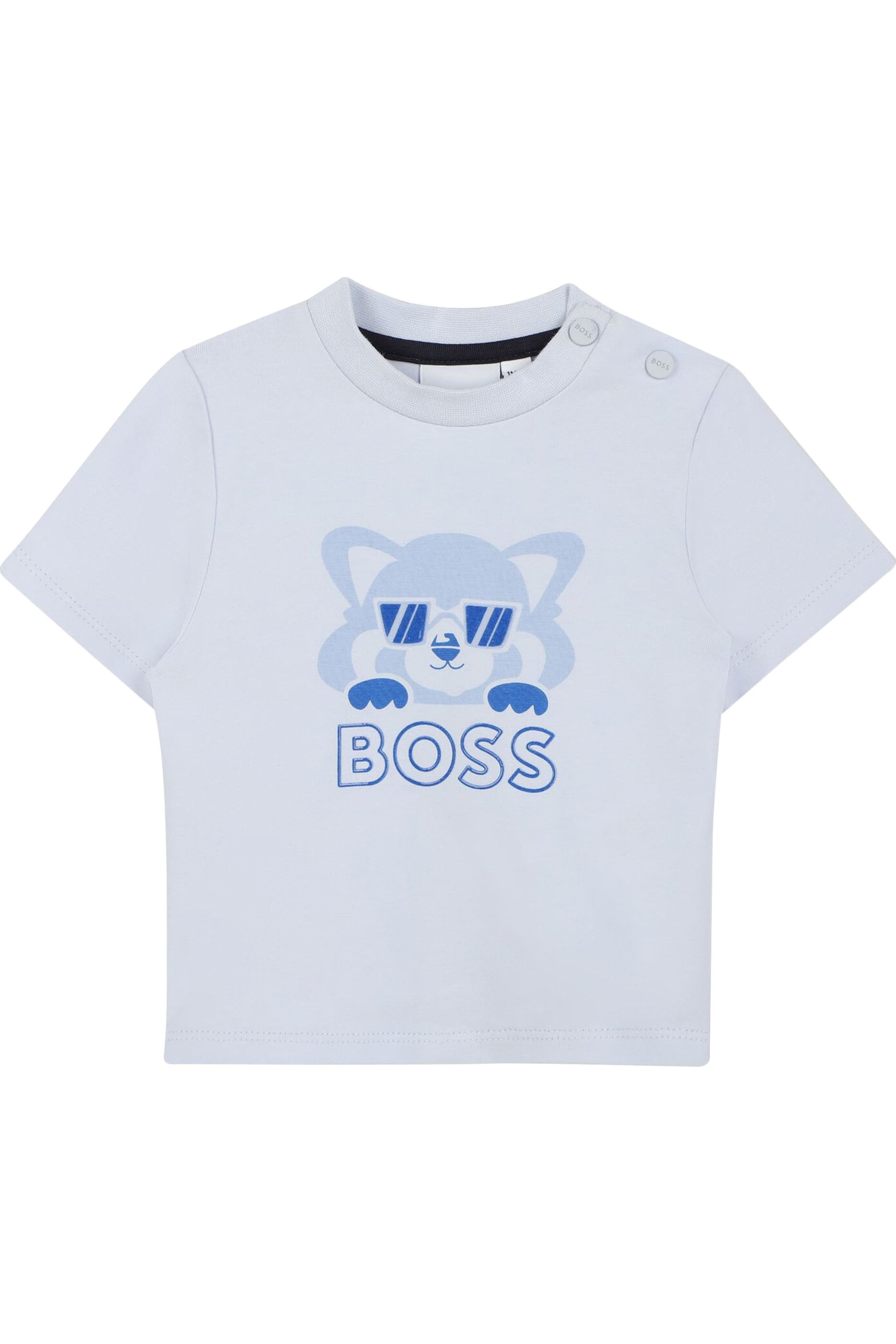 طقم تيشيرت وشورت قطن للأطفال