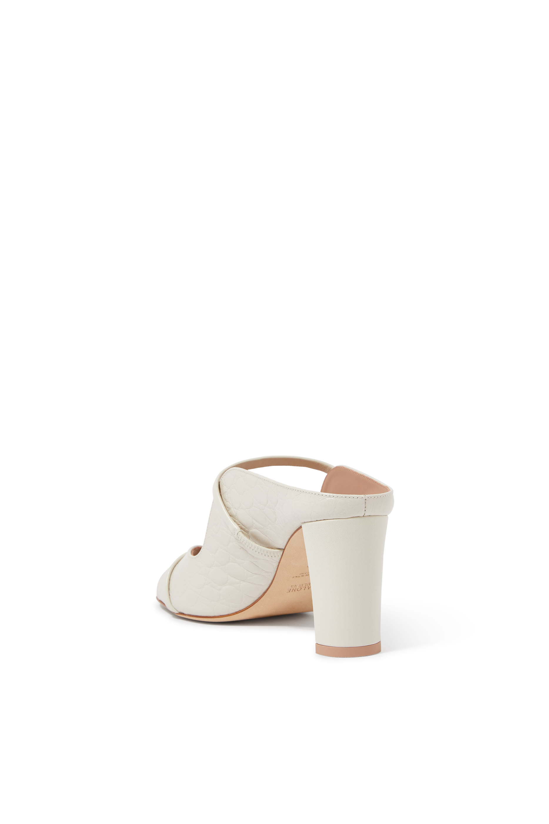 صندل نورا 70 بكعب جلد منقوش