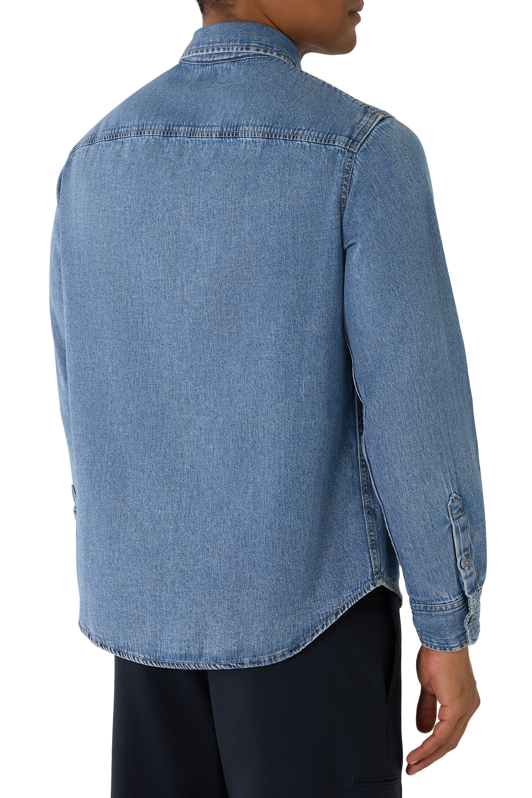 قميص ذا غريد بقصة عادية دنيم