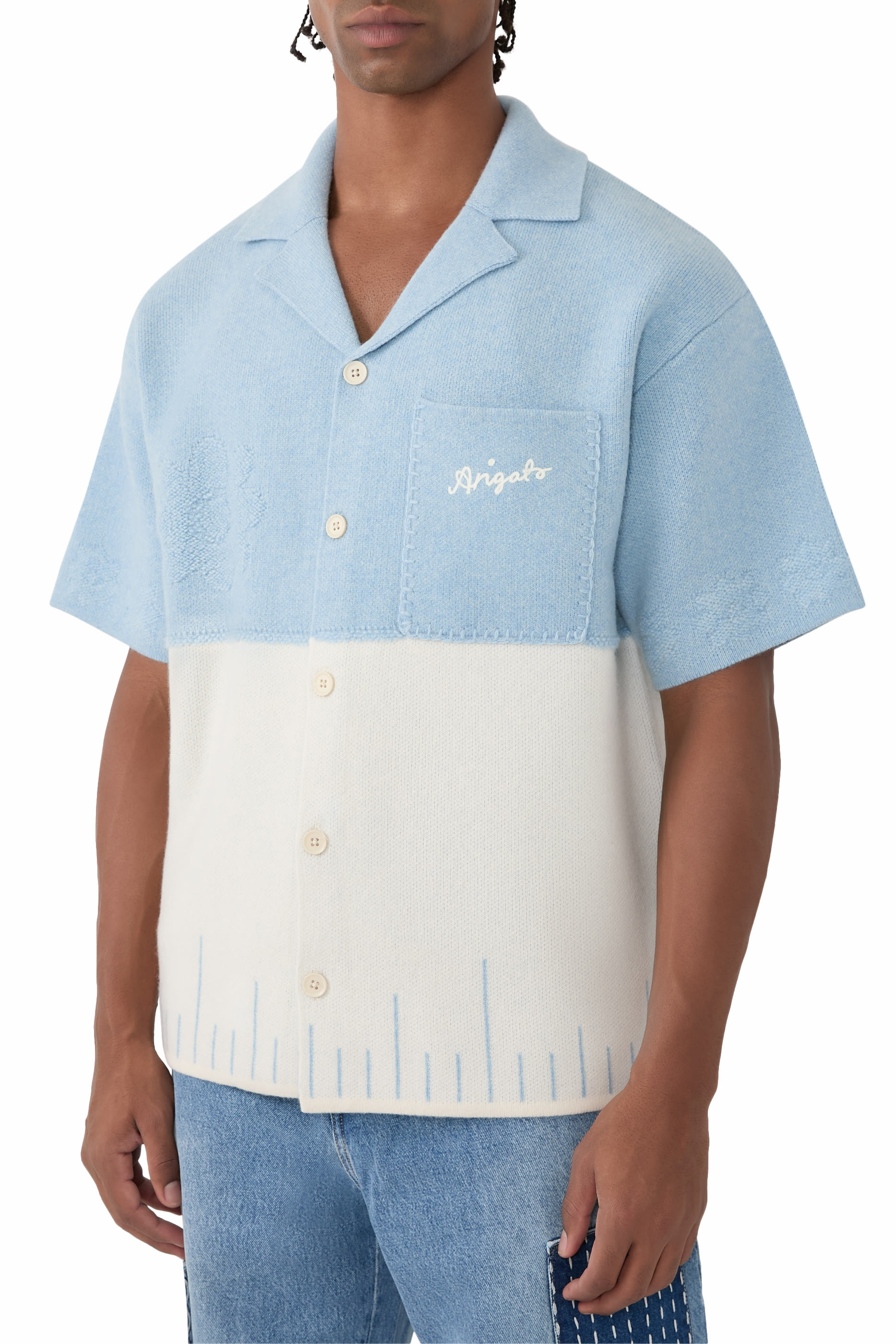 قميص بيير بارز الملمس