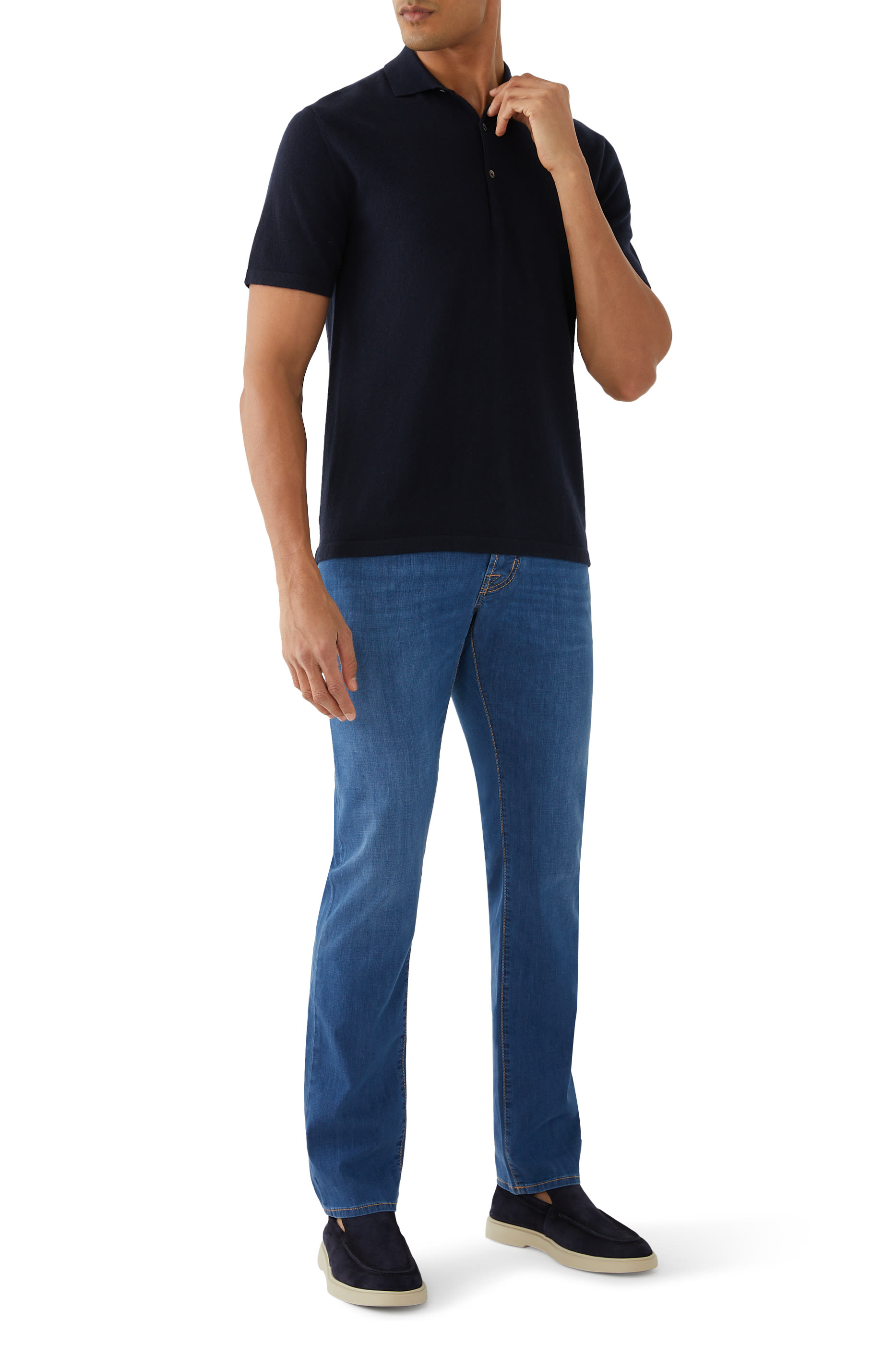 بنطال جينز نيك بقصة ضيقة بخمسة جيوب